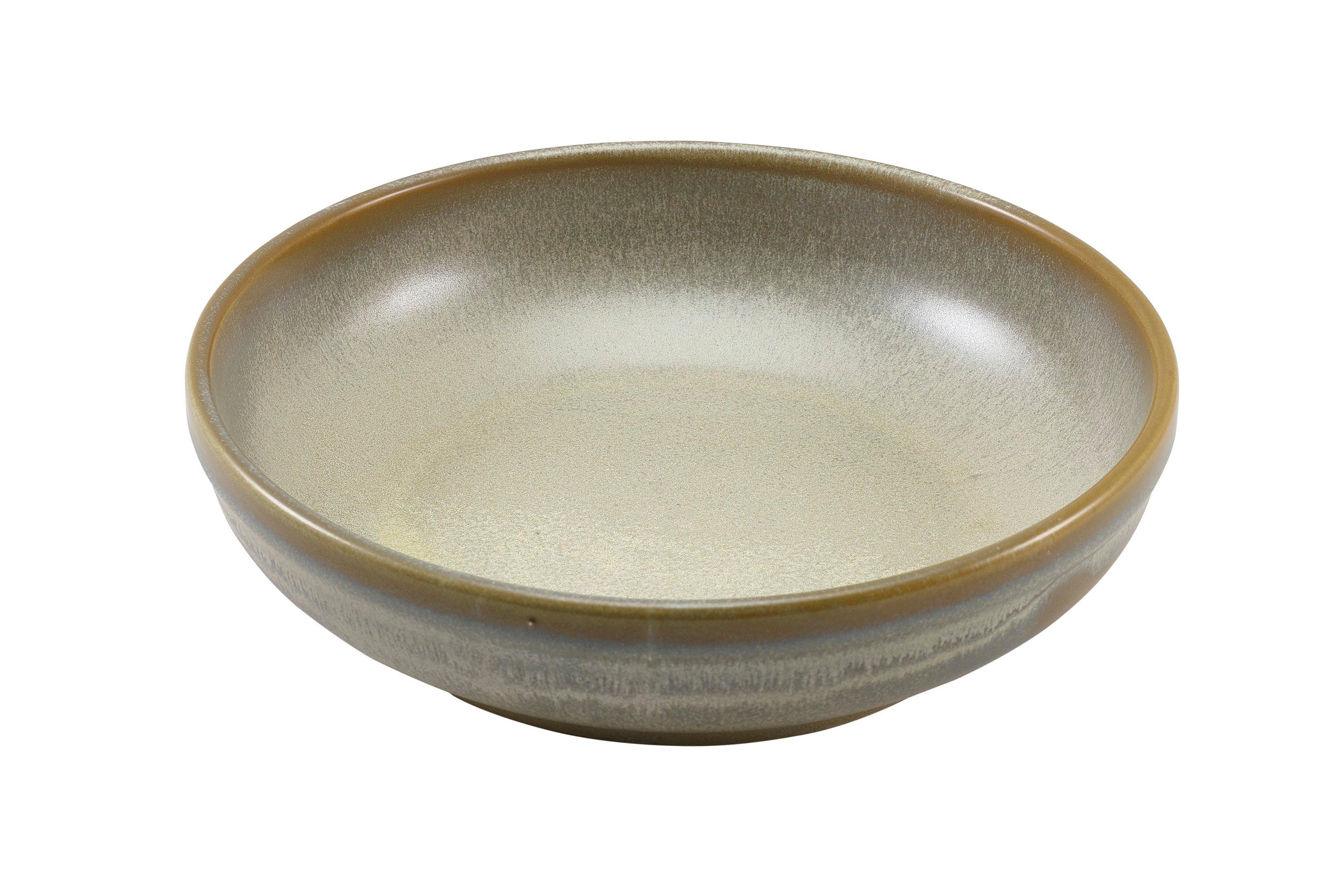 Terra Porcelain Matt Grey Coupe Bowl 23cm