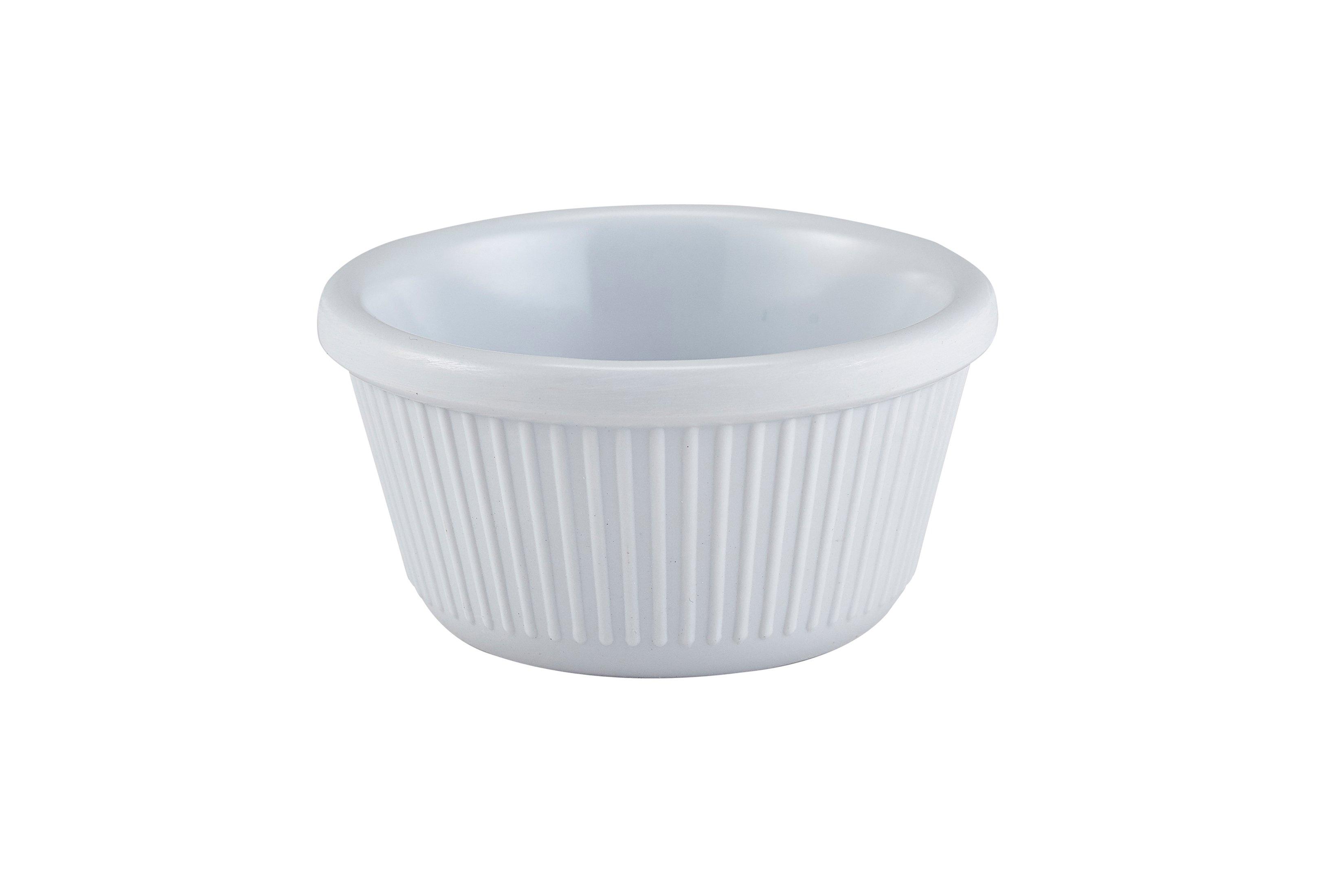 GenWare Melamine White Fluted Ramekin 85ml