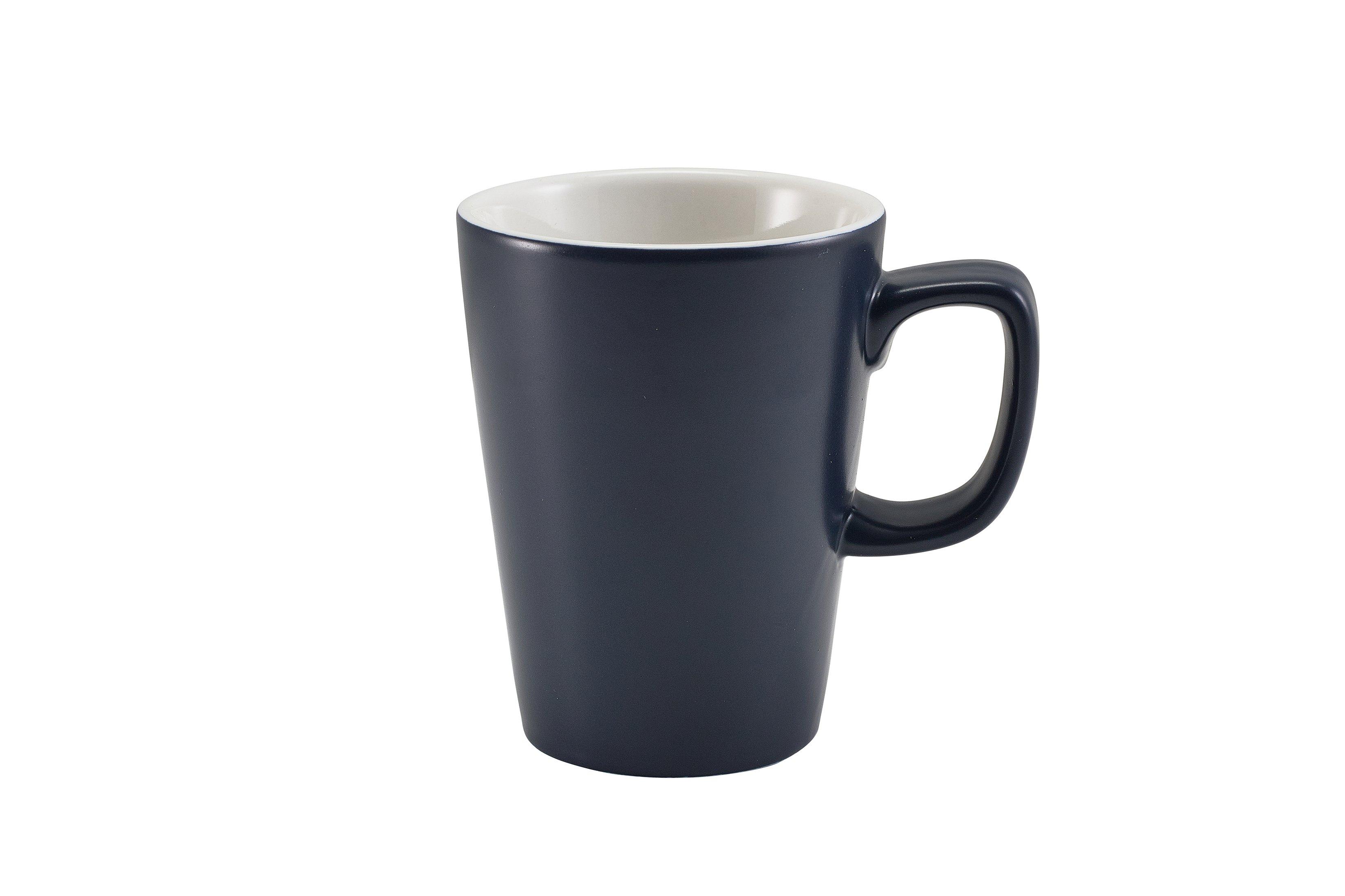 GenWare Porcelain Matt Blue Latte Mug 34cl