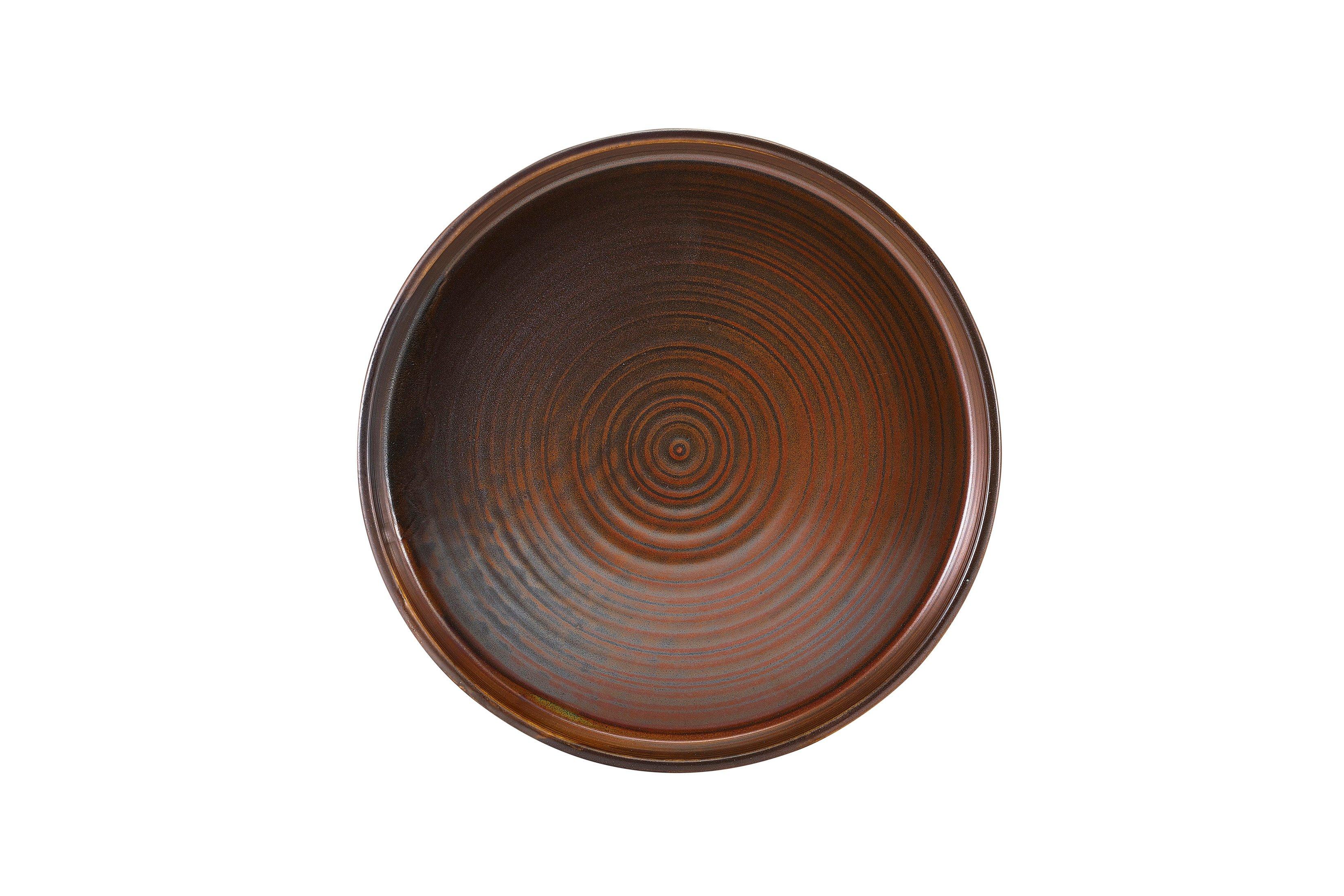 Terra Porcelain Rustic Copper Presentation Plate 26cm
