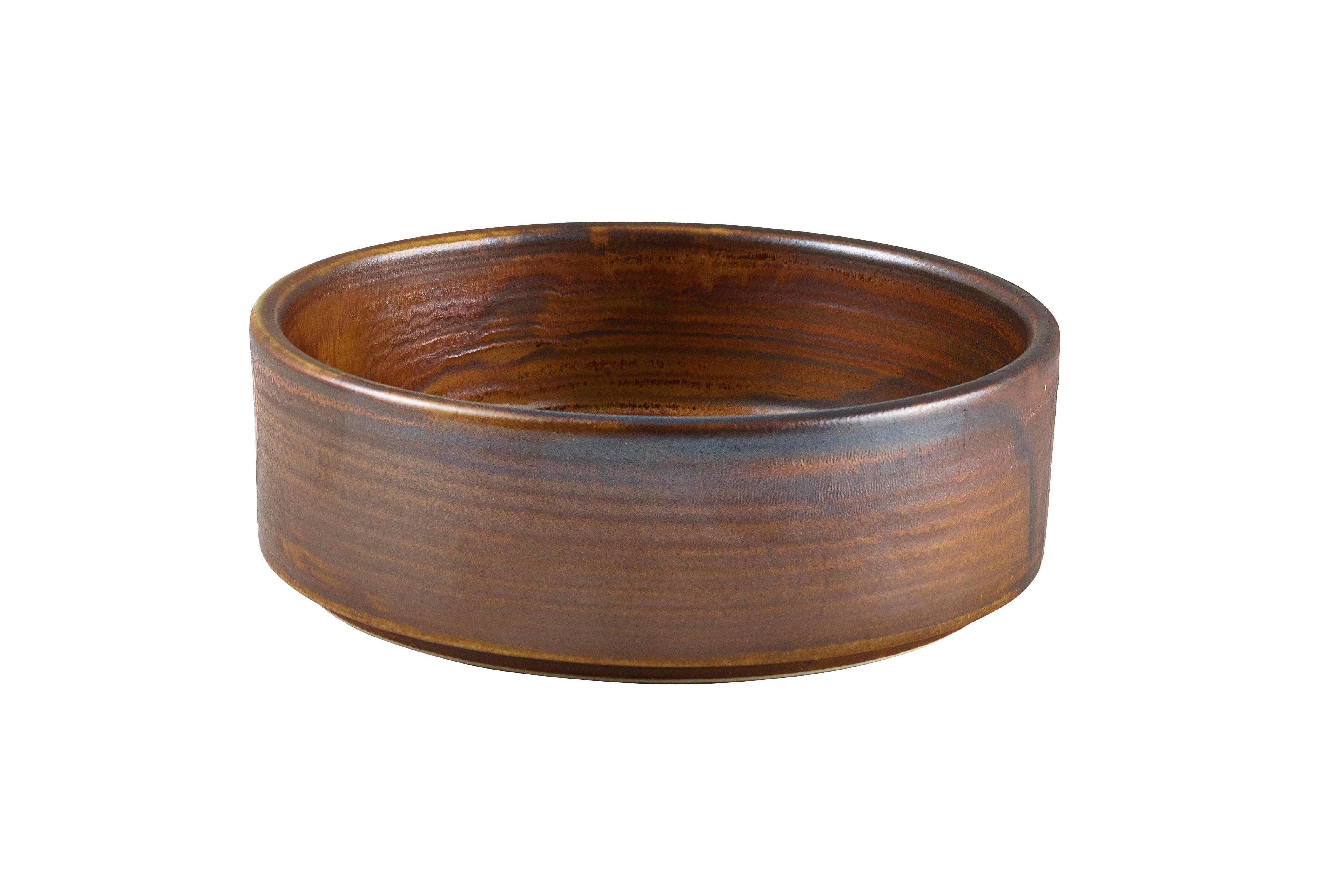 Terra Porcelain Rustic Copper Presentation Bowl 13cm