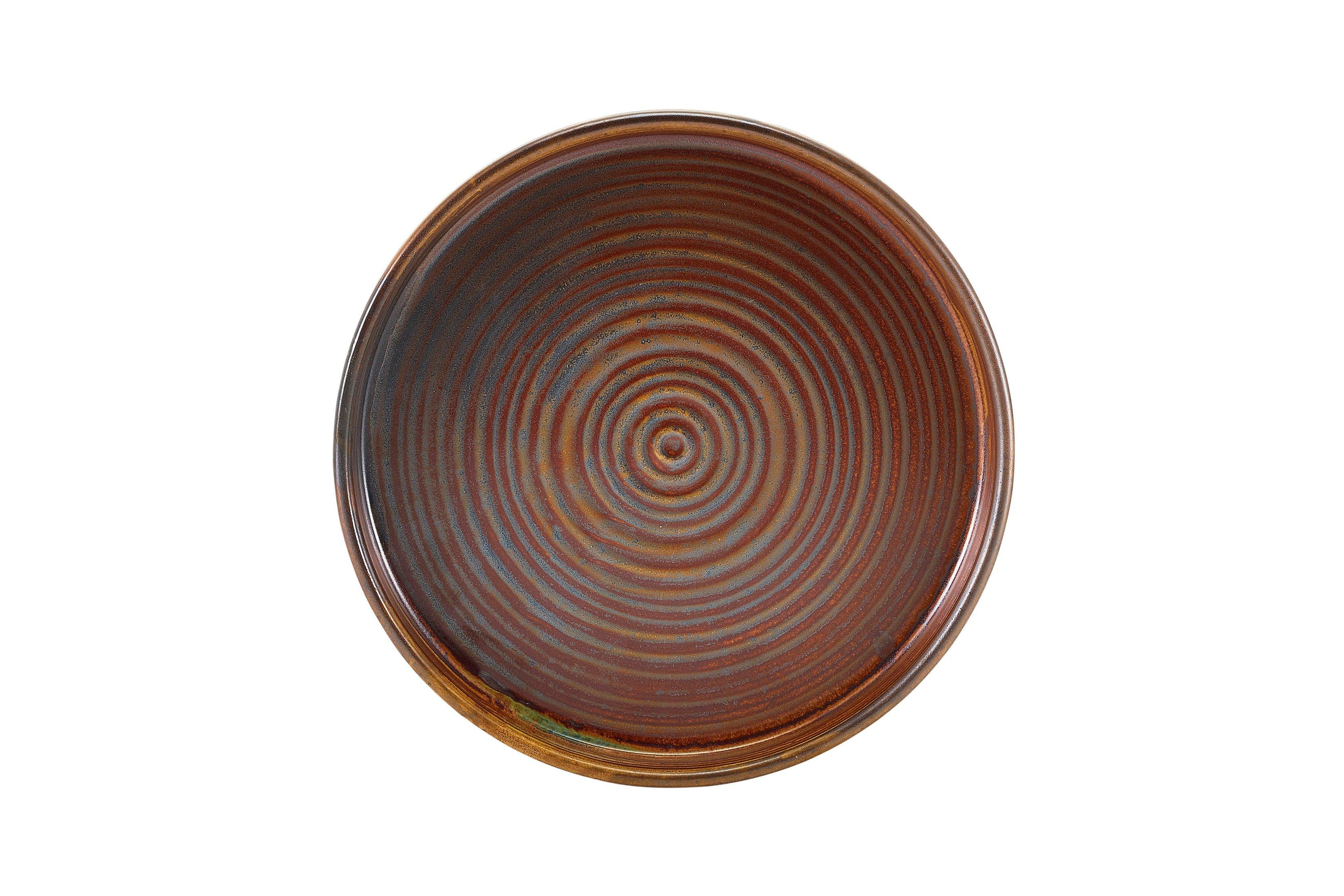 Terra Porcelain Rustic Copper Presentation Plate 18cm