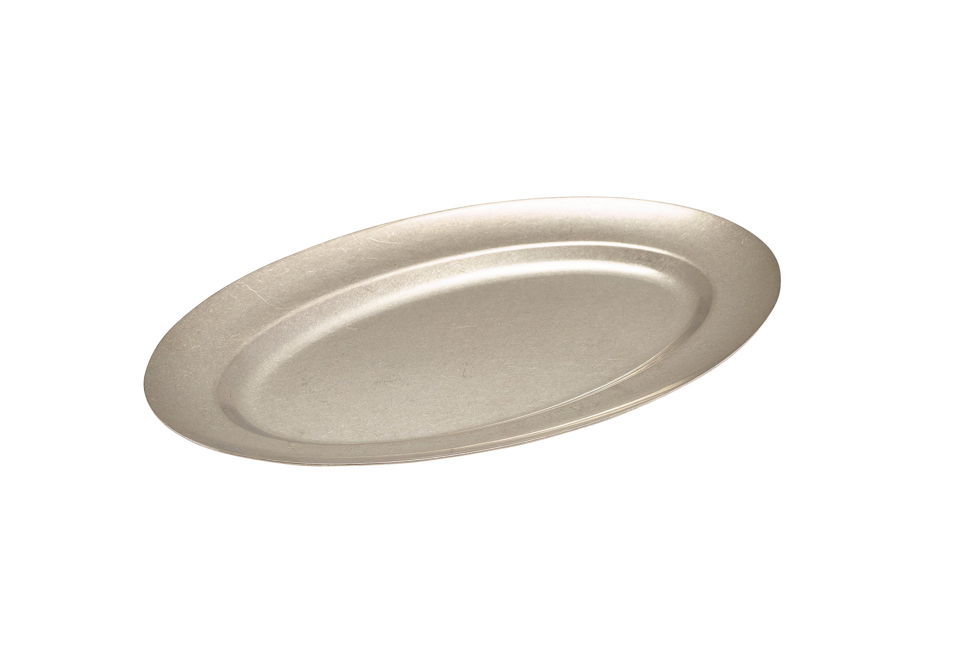 GenWare Vintage Steel Oval Platter 35cm