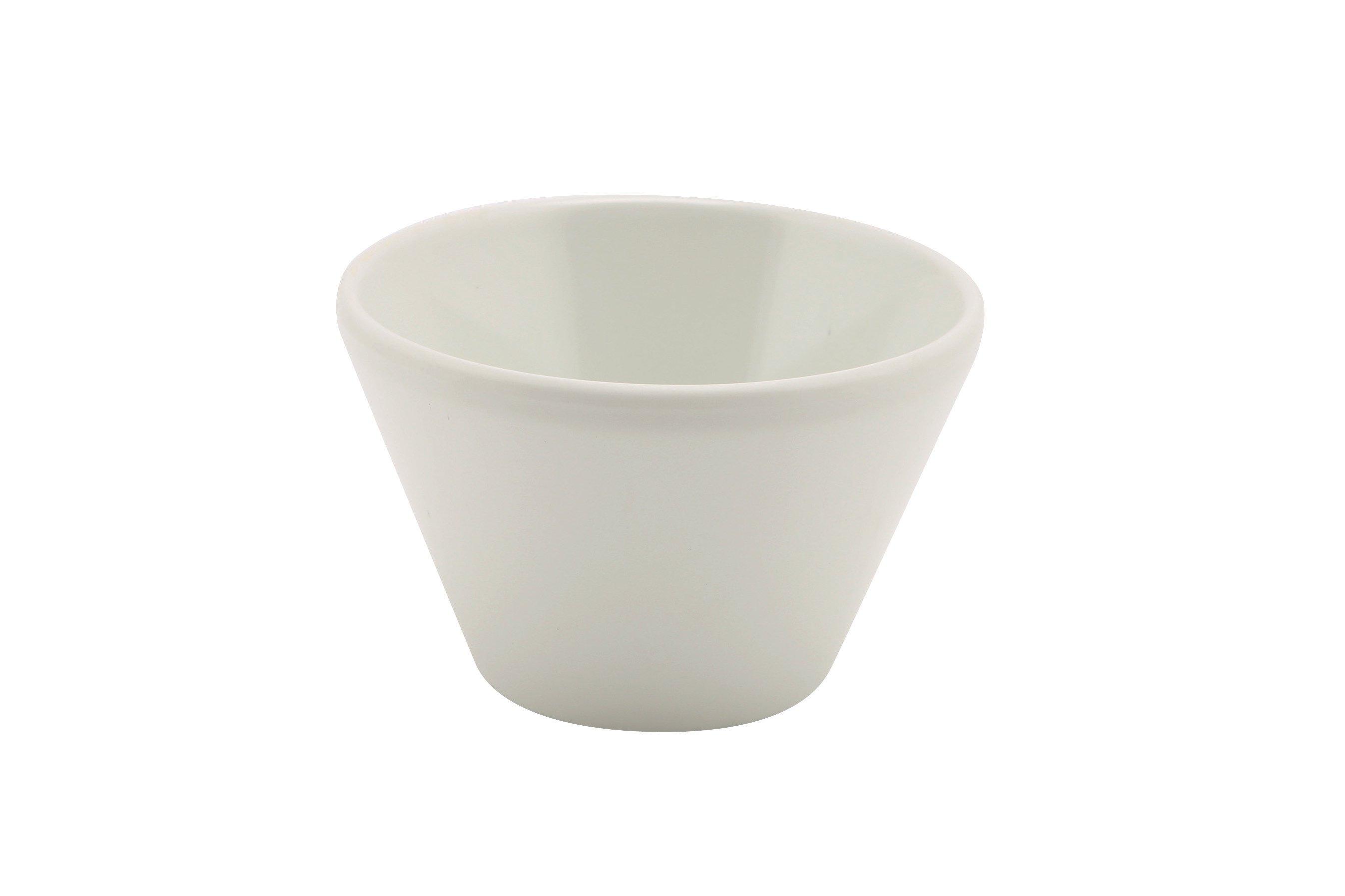 GenWare Melamine White Conical Buffet Bowl 8.5cm