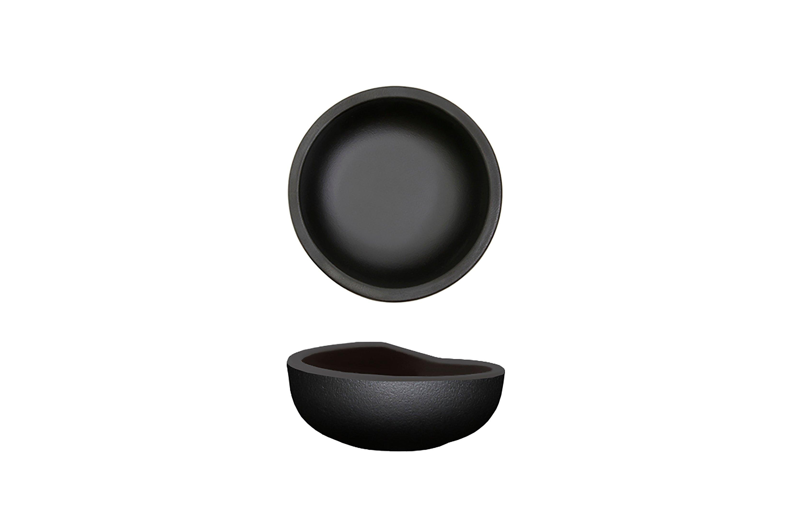 Black Copenhagen Round Melamine Bowl