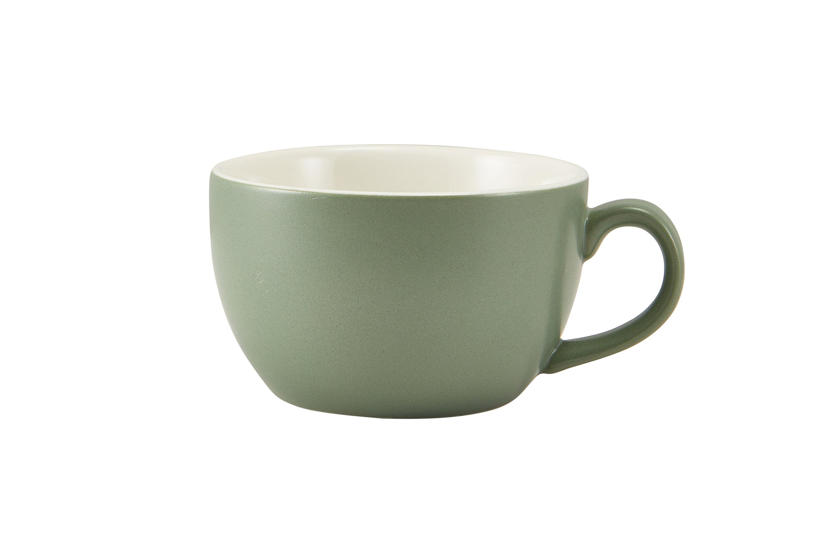 GenWare Porcelain Matt Sage Bowl Shaped Cup 25cl