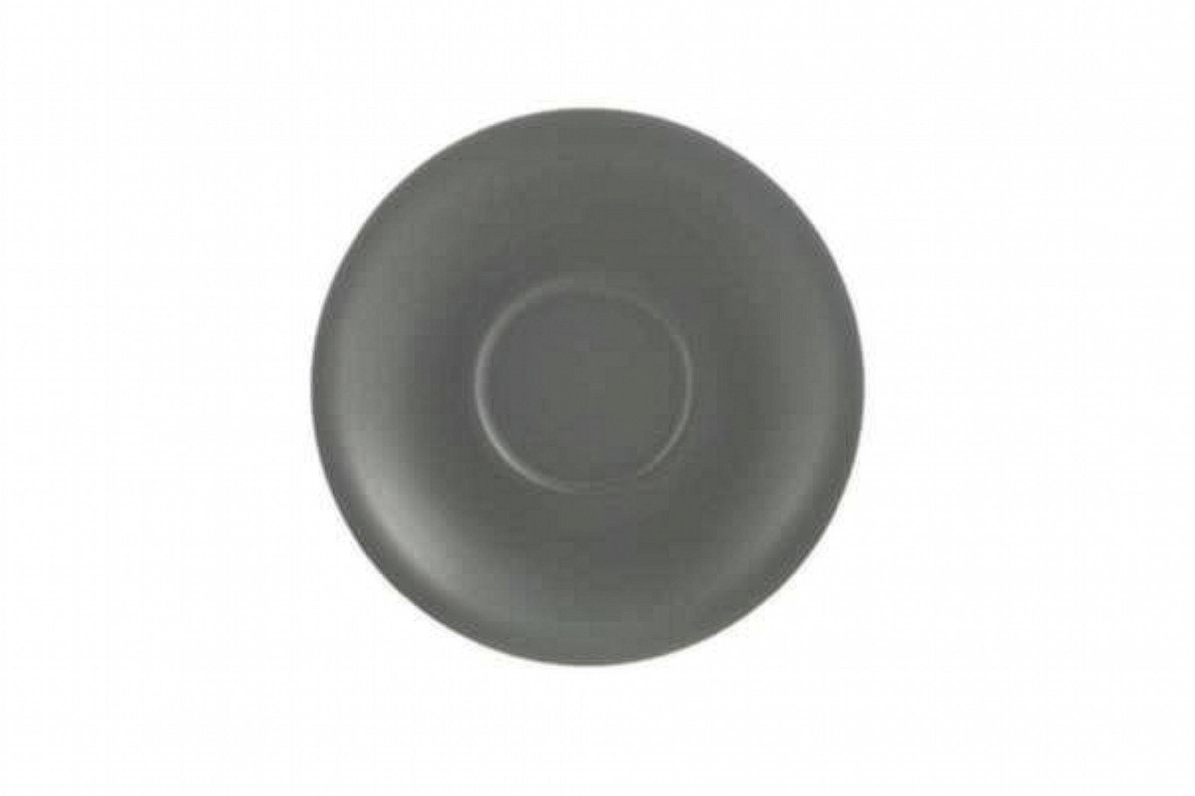 Genware Porcelain Matt Grey Saucer 16cm