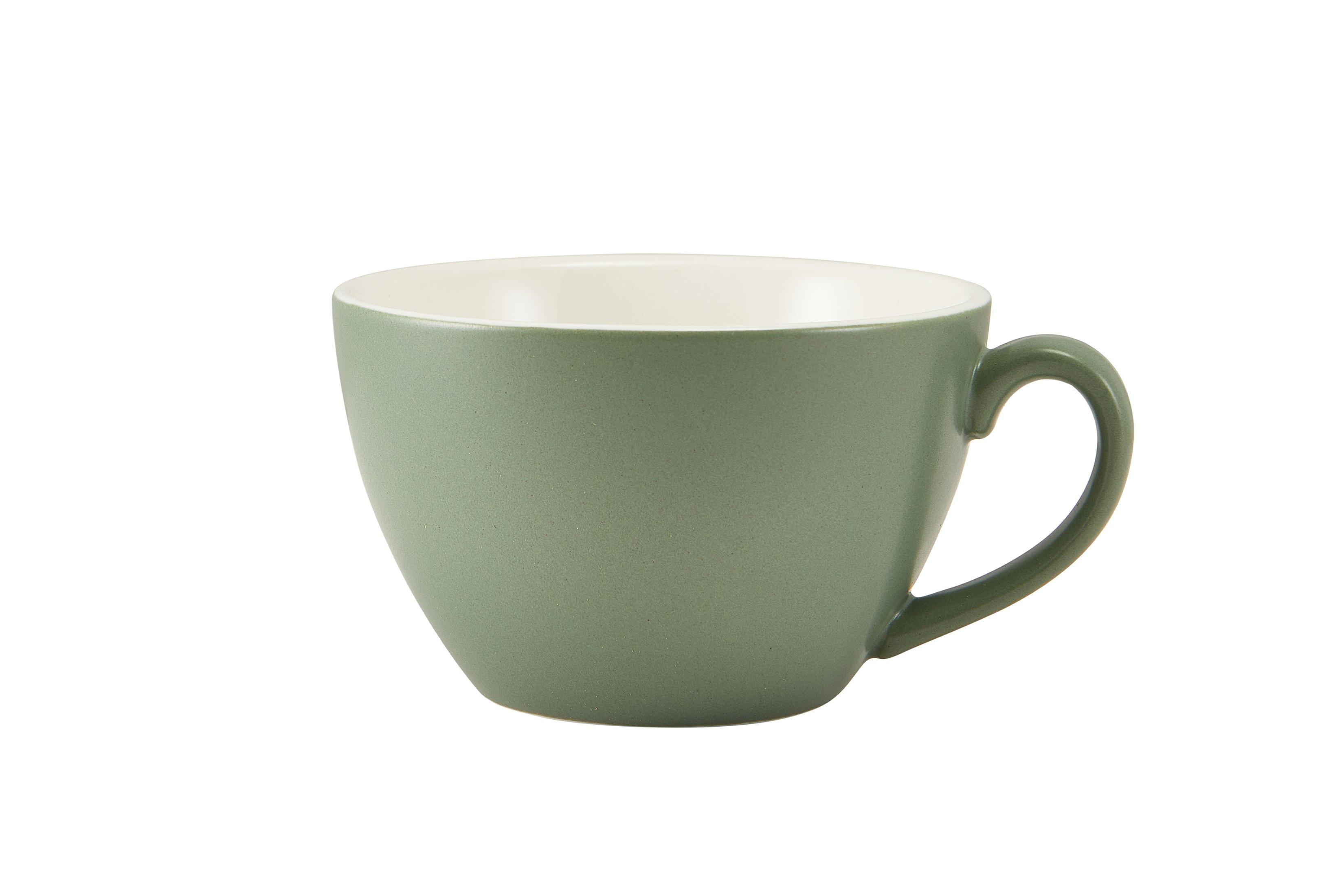 GenWare Porcelain Matt Sage Bowl Shaped Cup 34cl