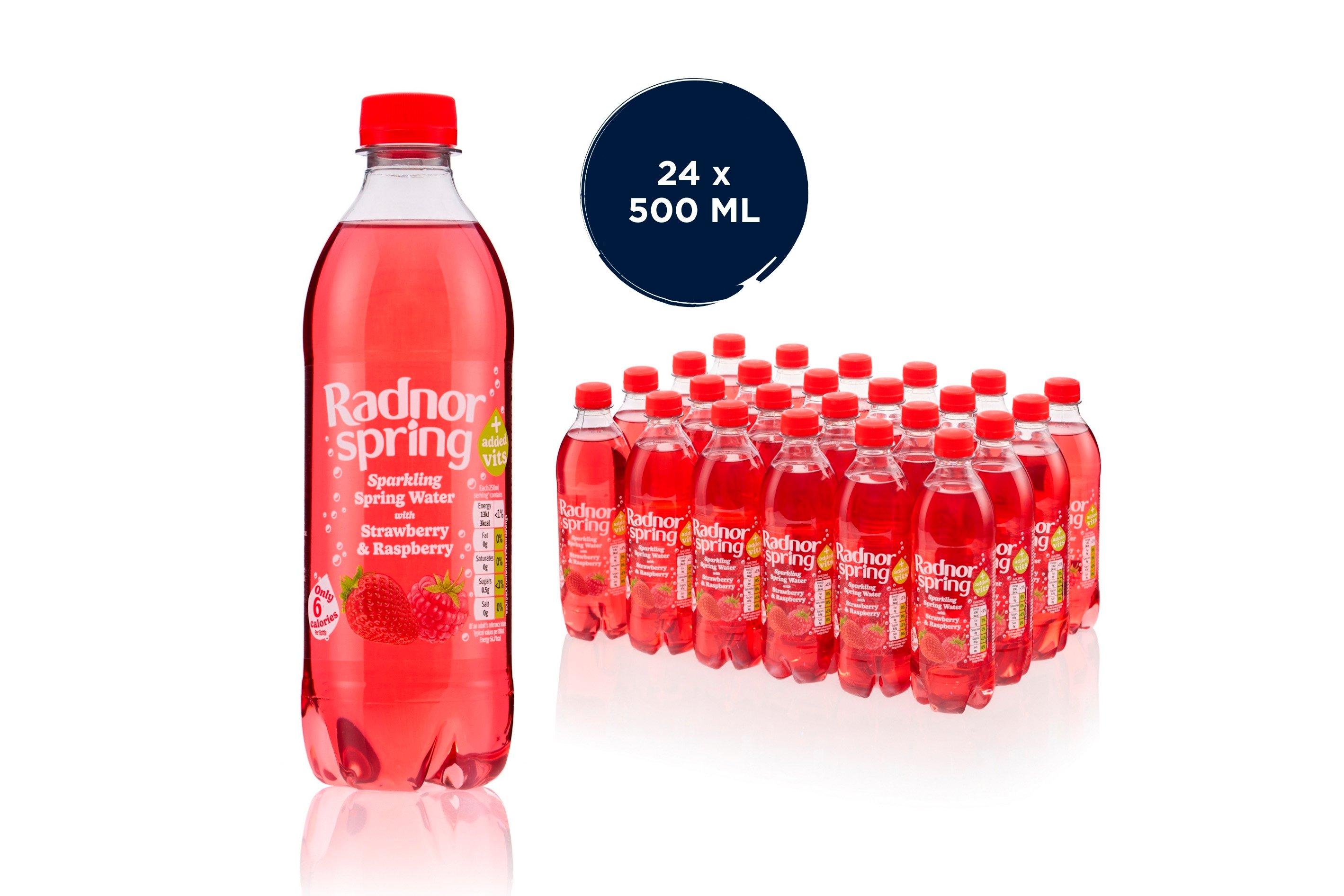Radnor Spring Strawberry and Raspberry Sparkling Spring Water 500ml