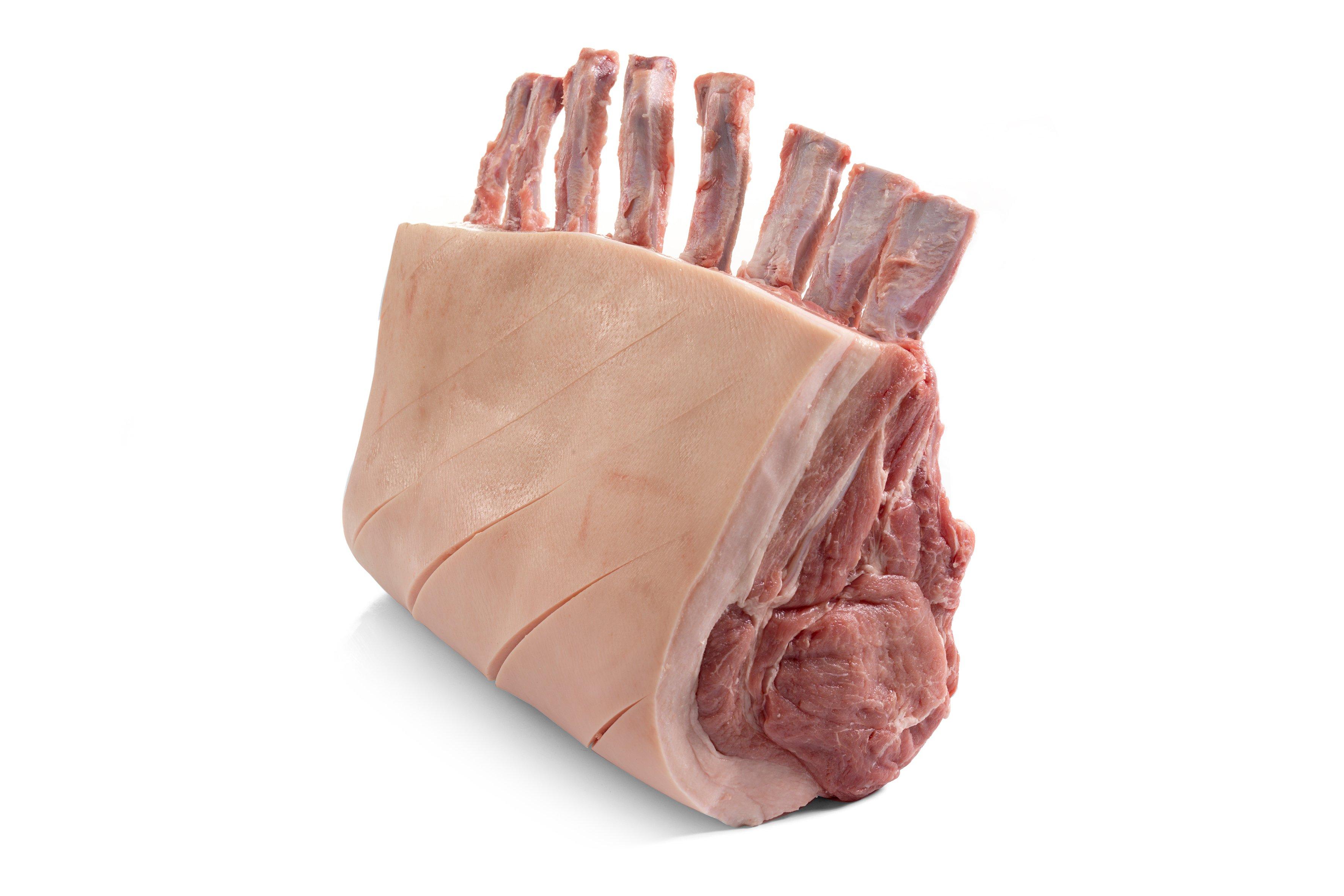 British Red Tractor 8/9 Bone Pork Loin French Trimmed 3.6-4.4kg