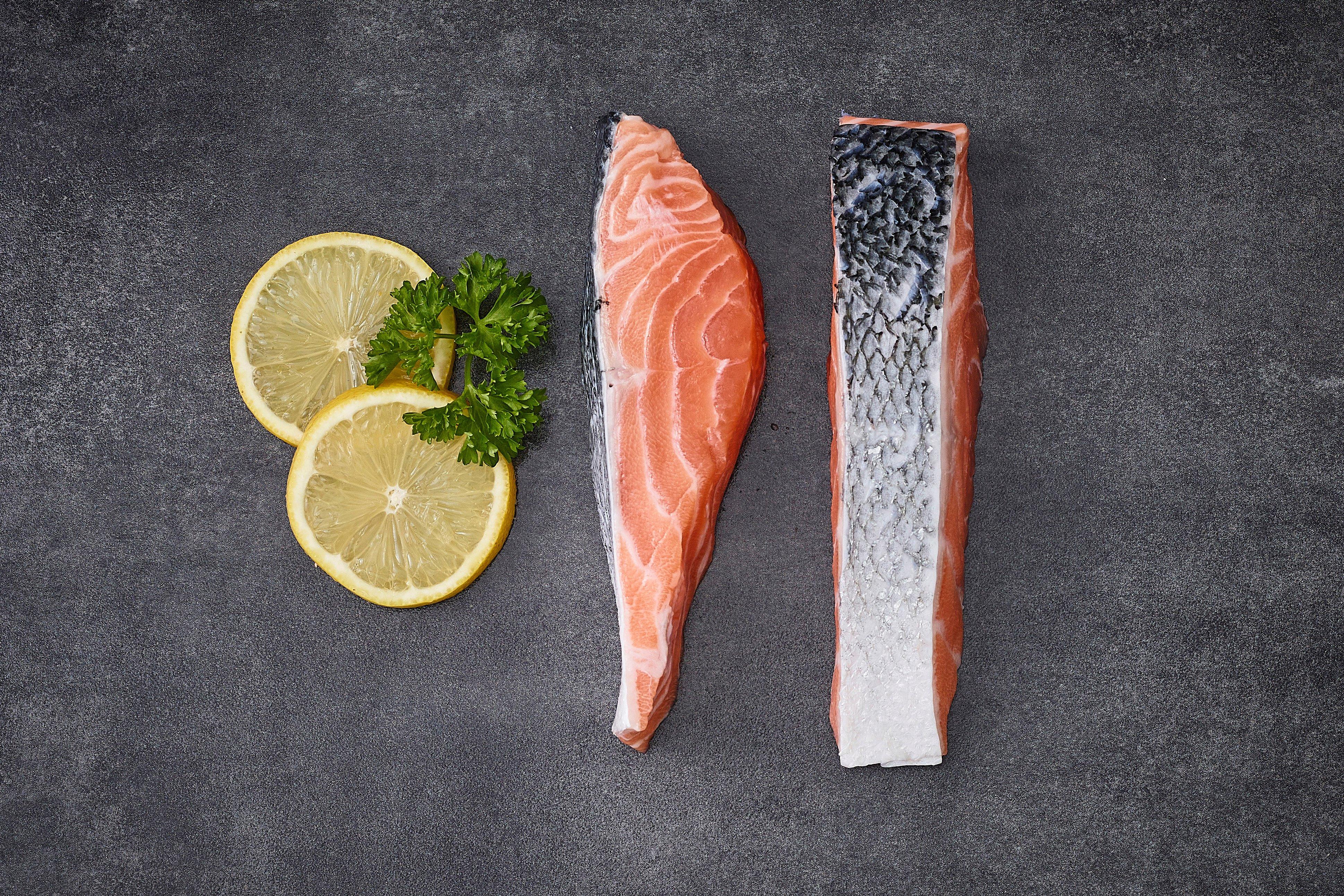 M&J Fresh Seafood Salmon Portion Skin On & Boneless