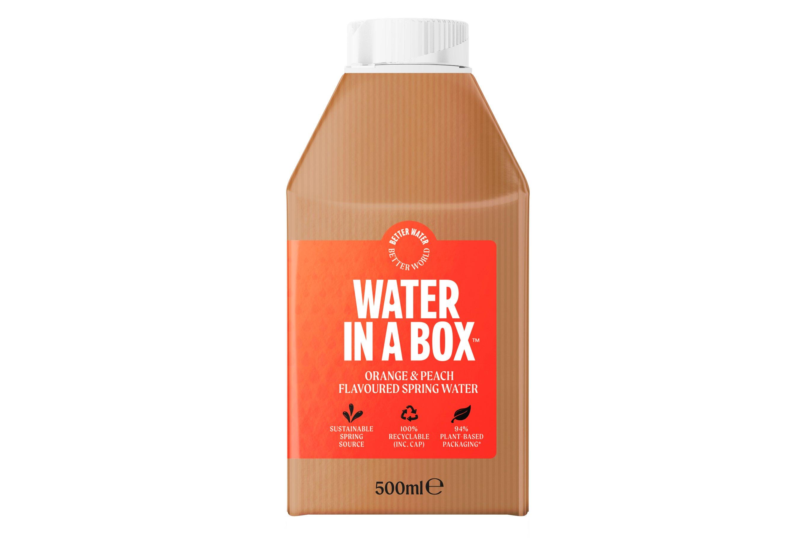 Pure Spring Water In a Box Orange & Peach 500ml