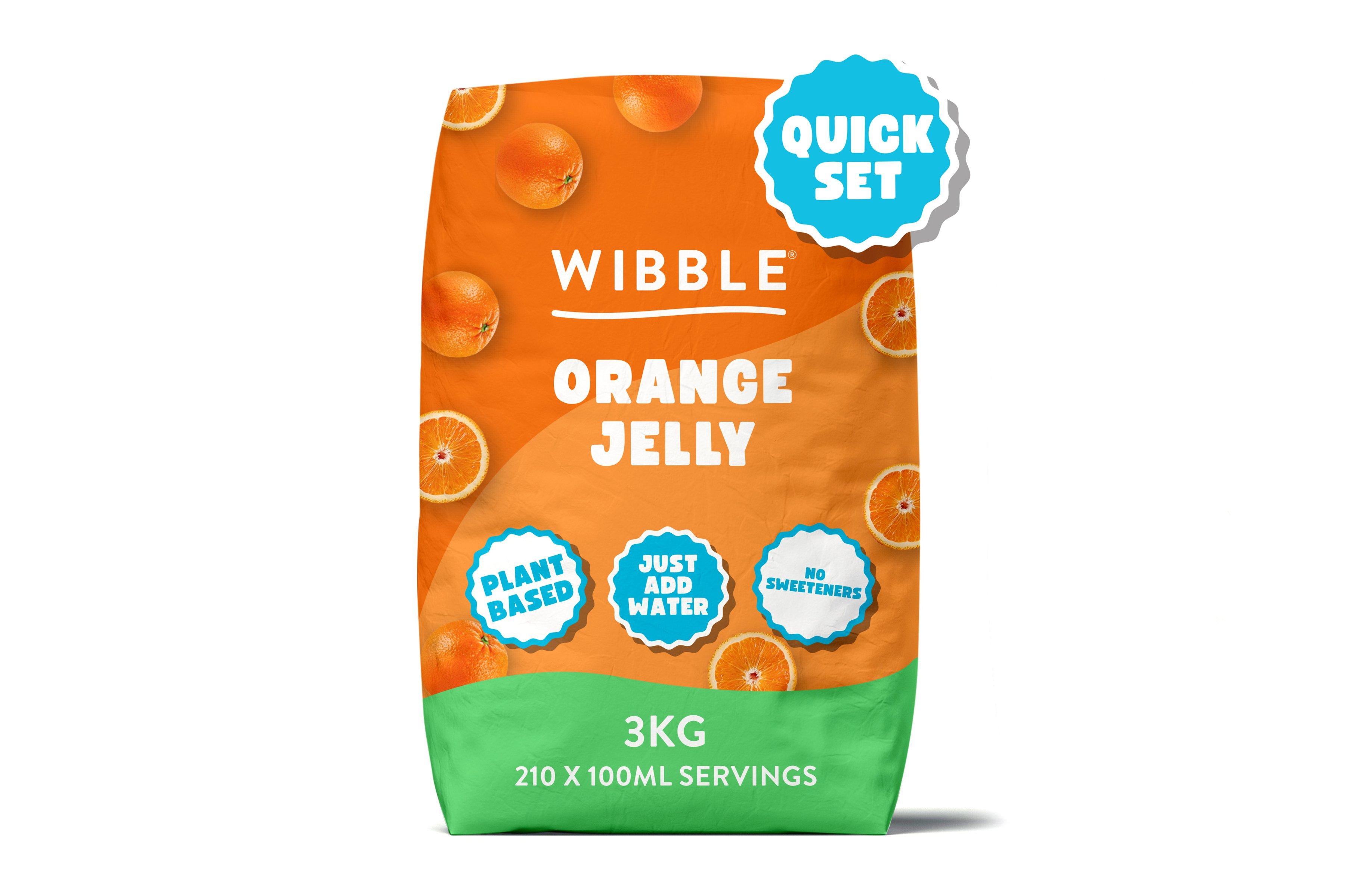Wibble Vegan Orange Jelly Crystals