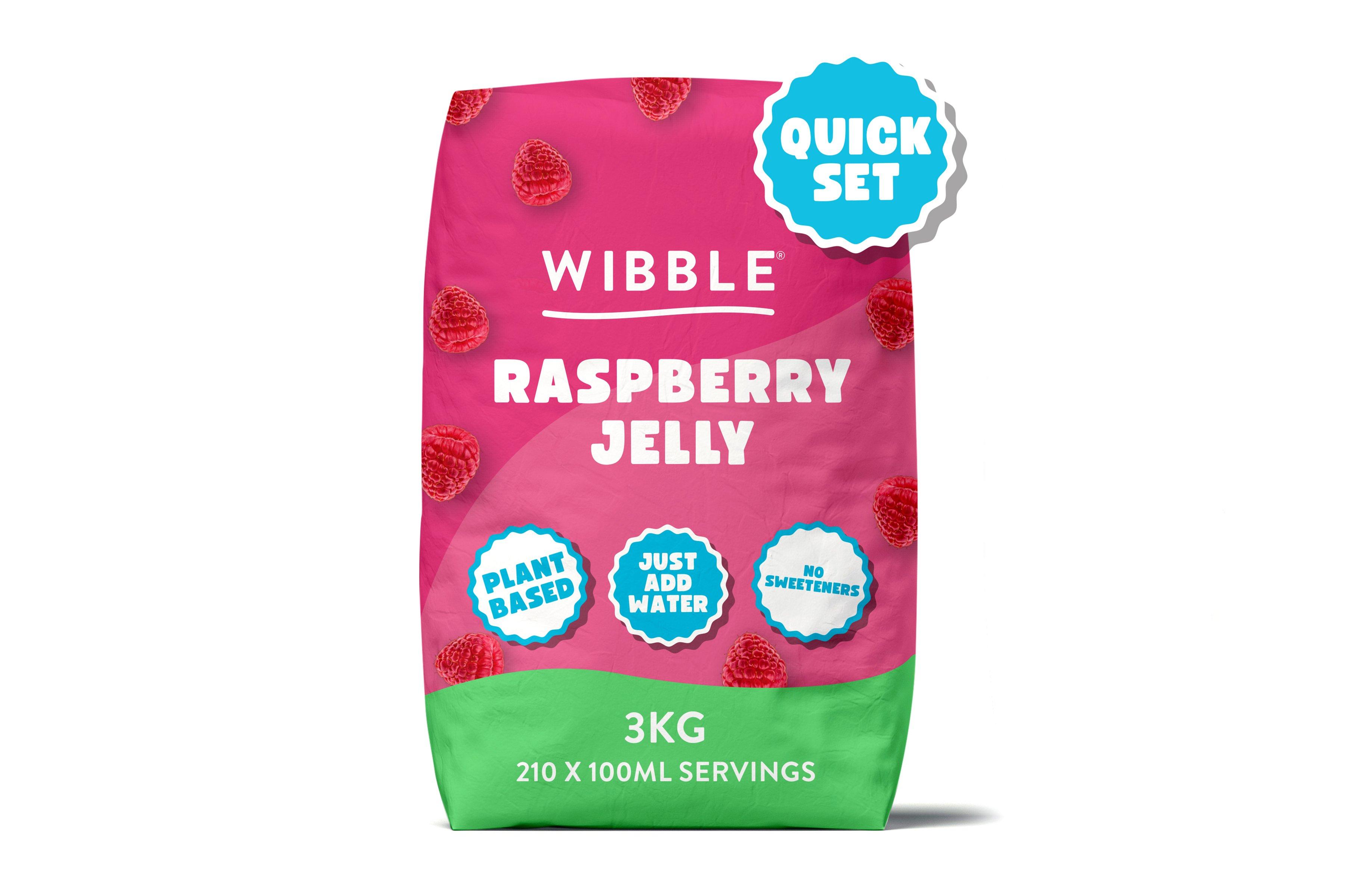Wibble Vegan Raspberry Jelly Crystals
