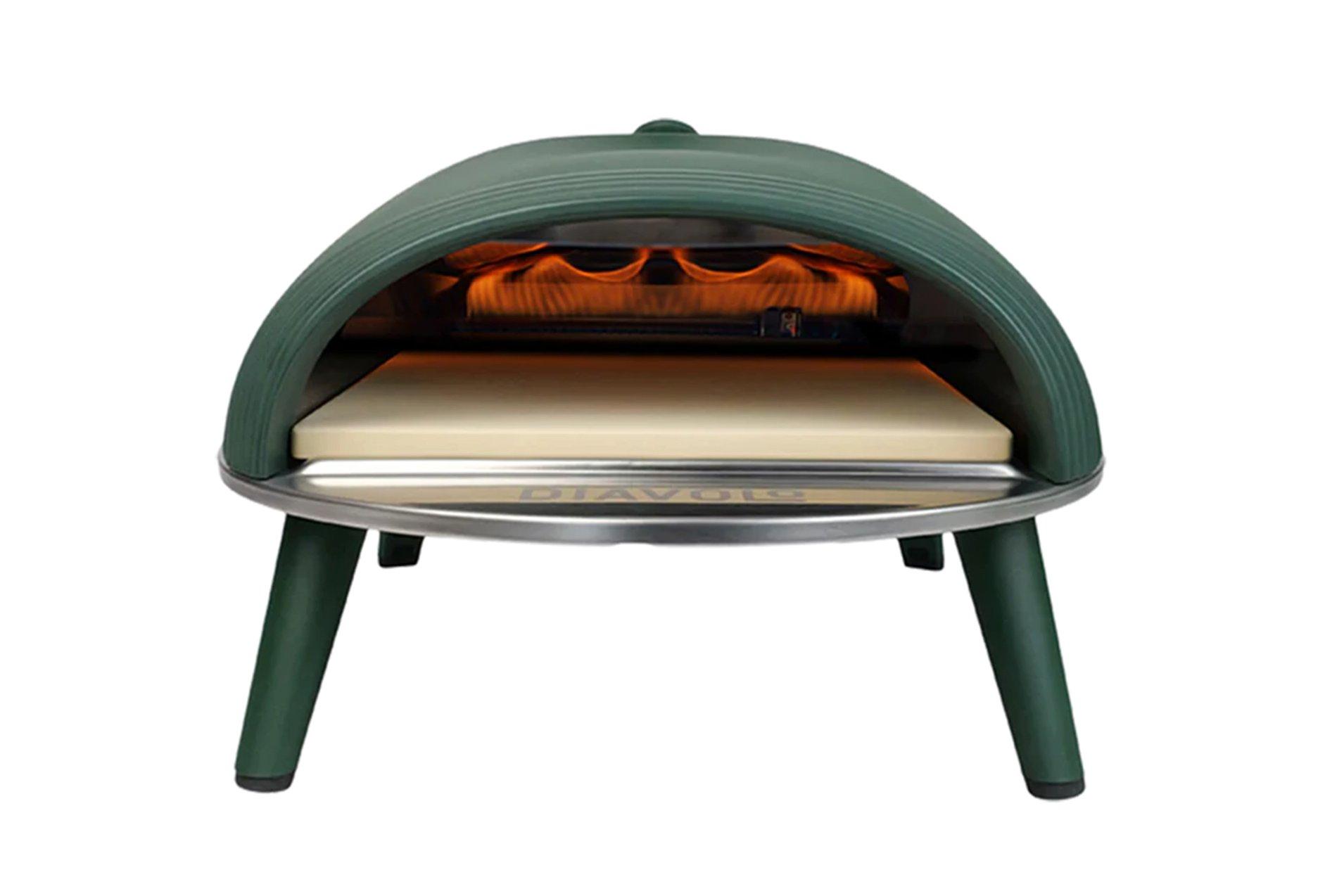 Delivita DiaVolo Gas-Fired Pizza Oven - Green