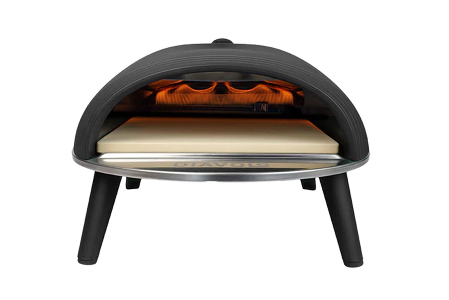 Delivita DiaVolo Gas-Fired Pizza Oven - Black