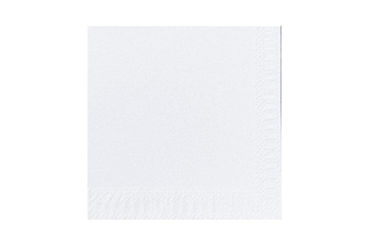 Poppies Cocktail Napkin White 2ply 23cm