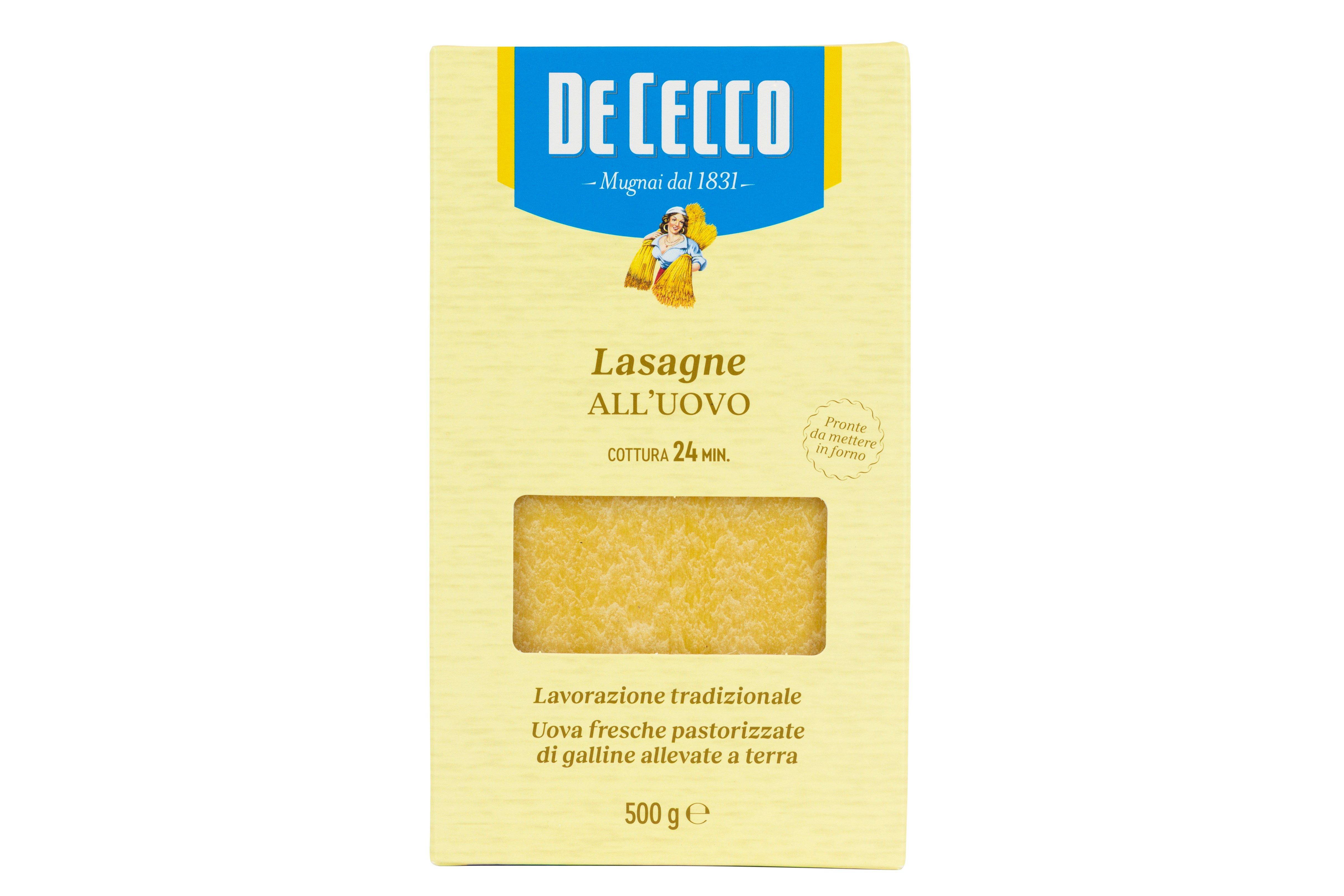 De Cecco Lasagne All'Uovo Pasta