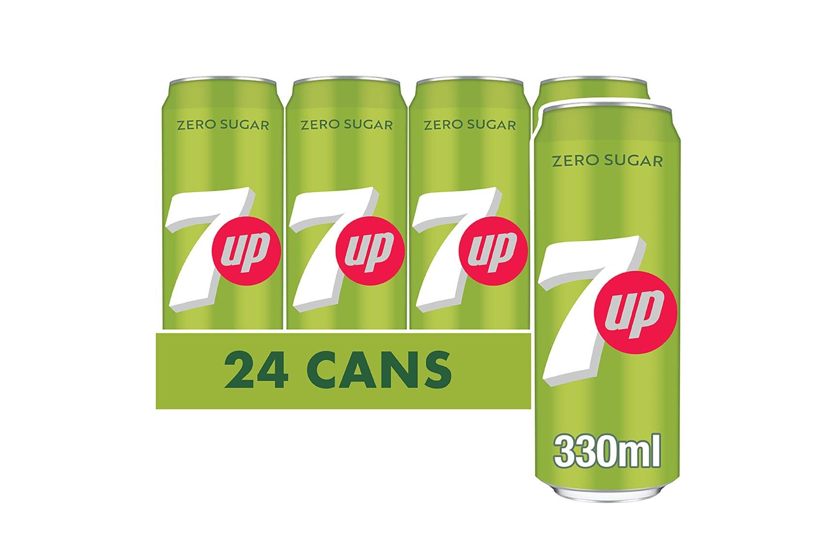7up Zero Sleek Can 330ml