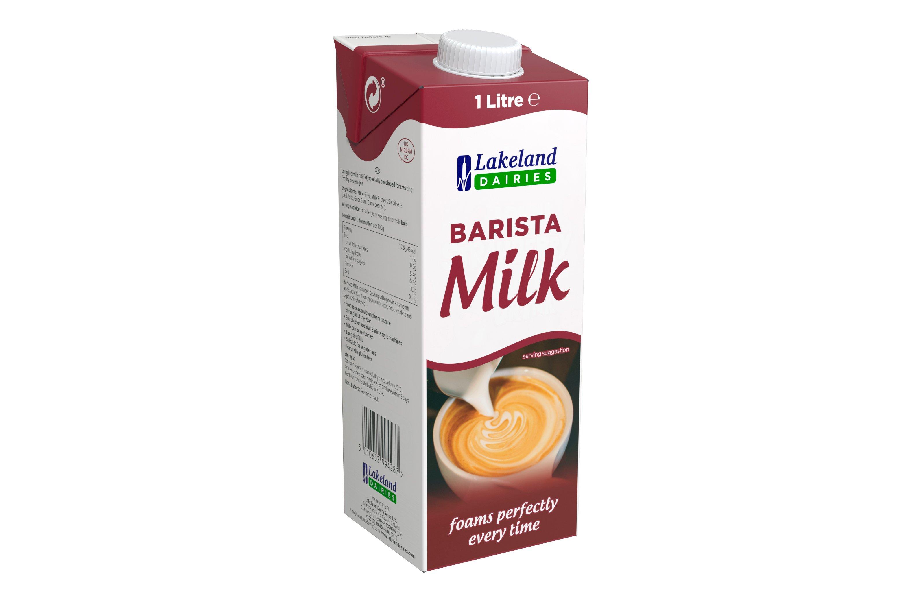 Lakeland Long Life Barista Milk 1ltr