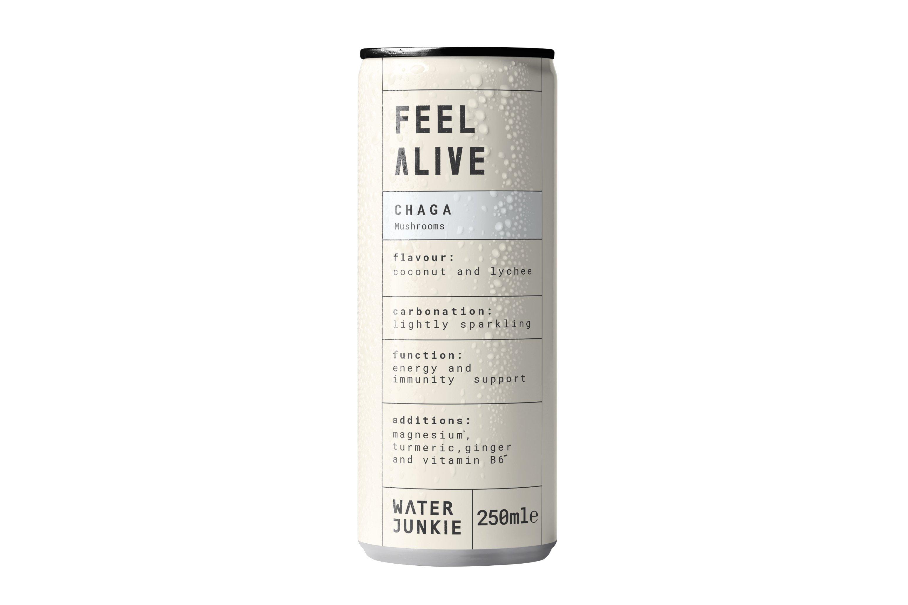 Water Junkie Feel Alive&nbsp;Chaga&nbsp;250ml