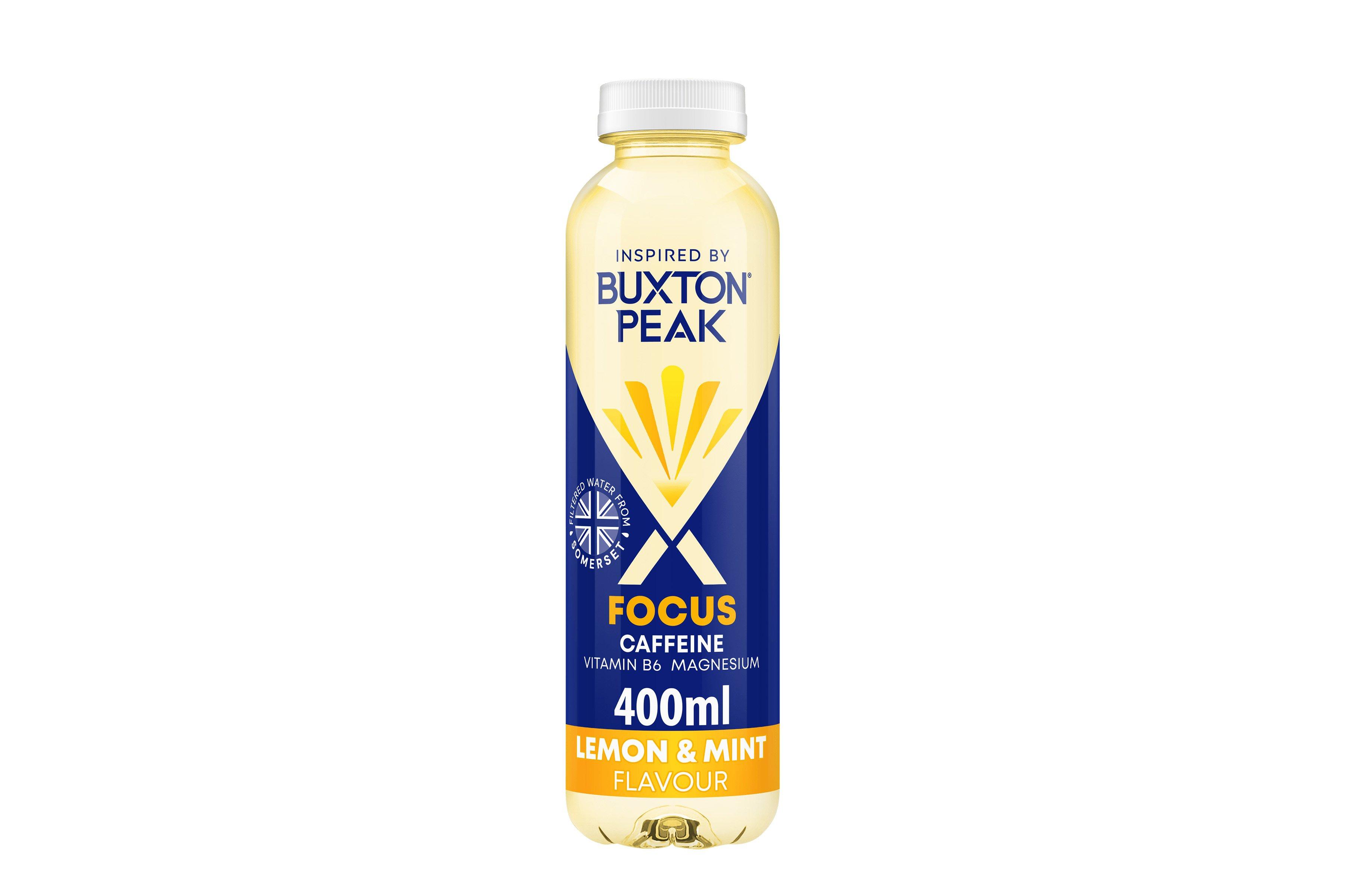 Buxton Peak Focus Lemon & Mint Still Water 12x400ml