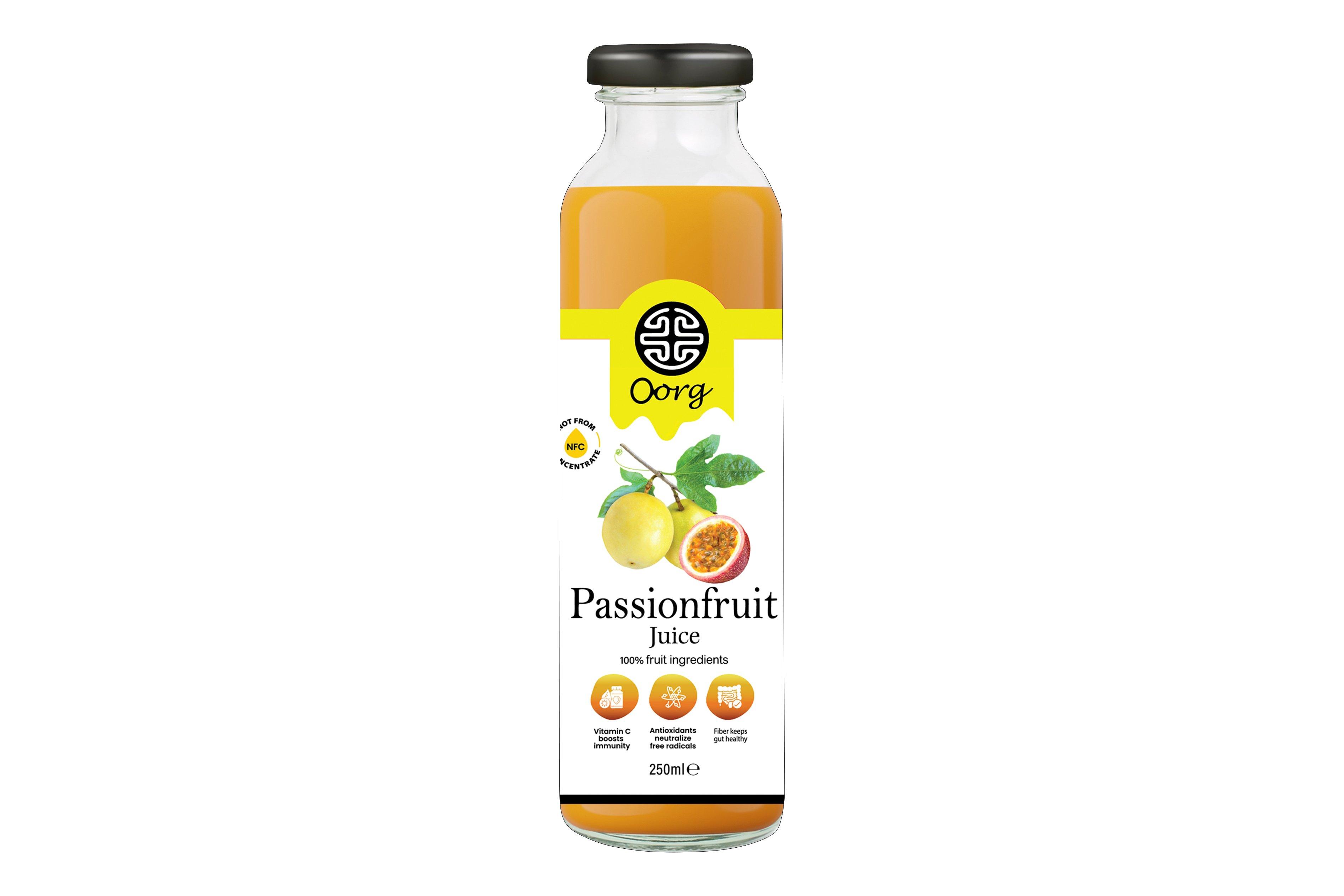 OORG Natural Passionfruit Juice 250ml