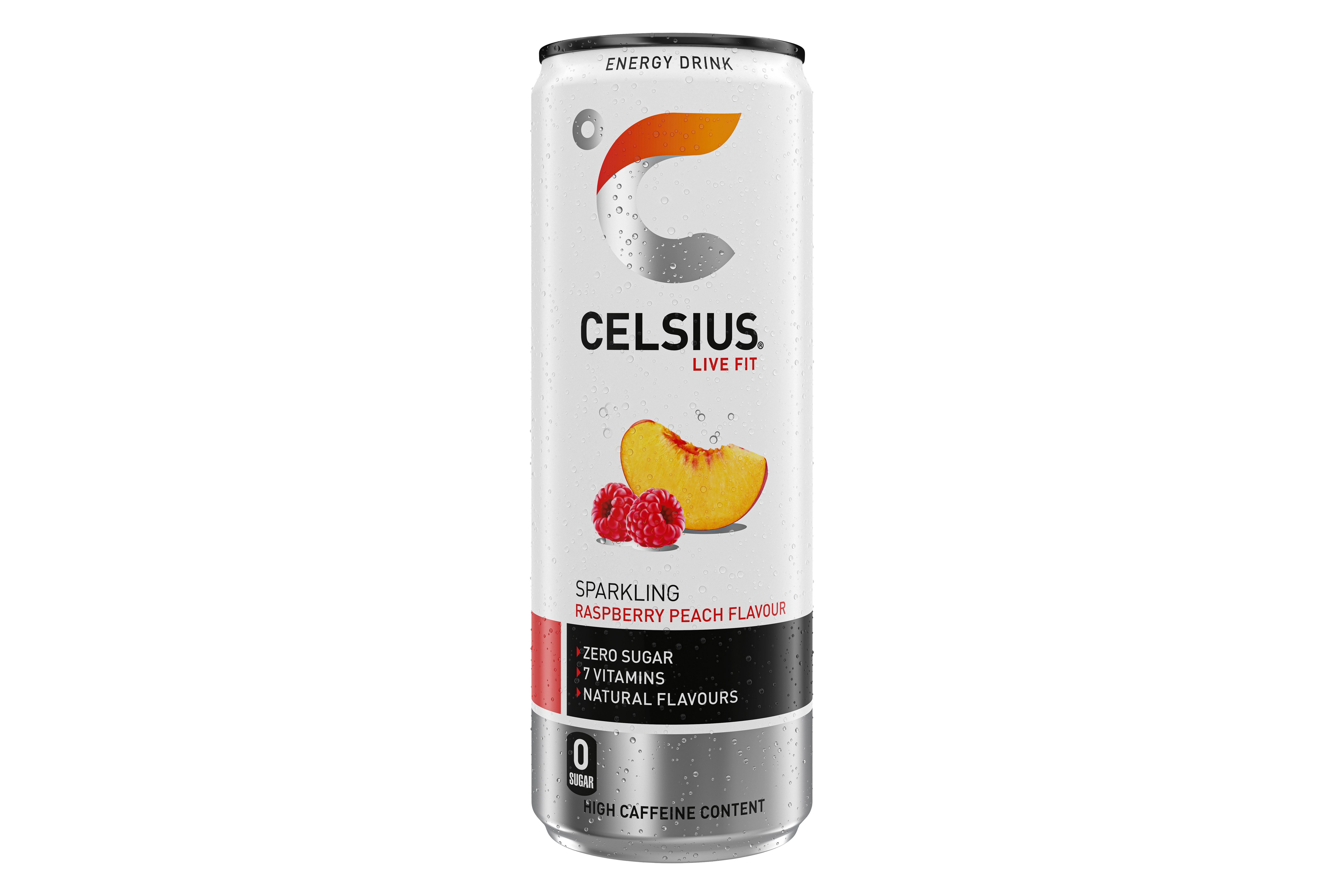 Celsius Sparkling Raspberry Peach 355ml