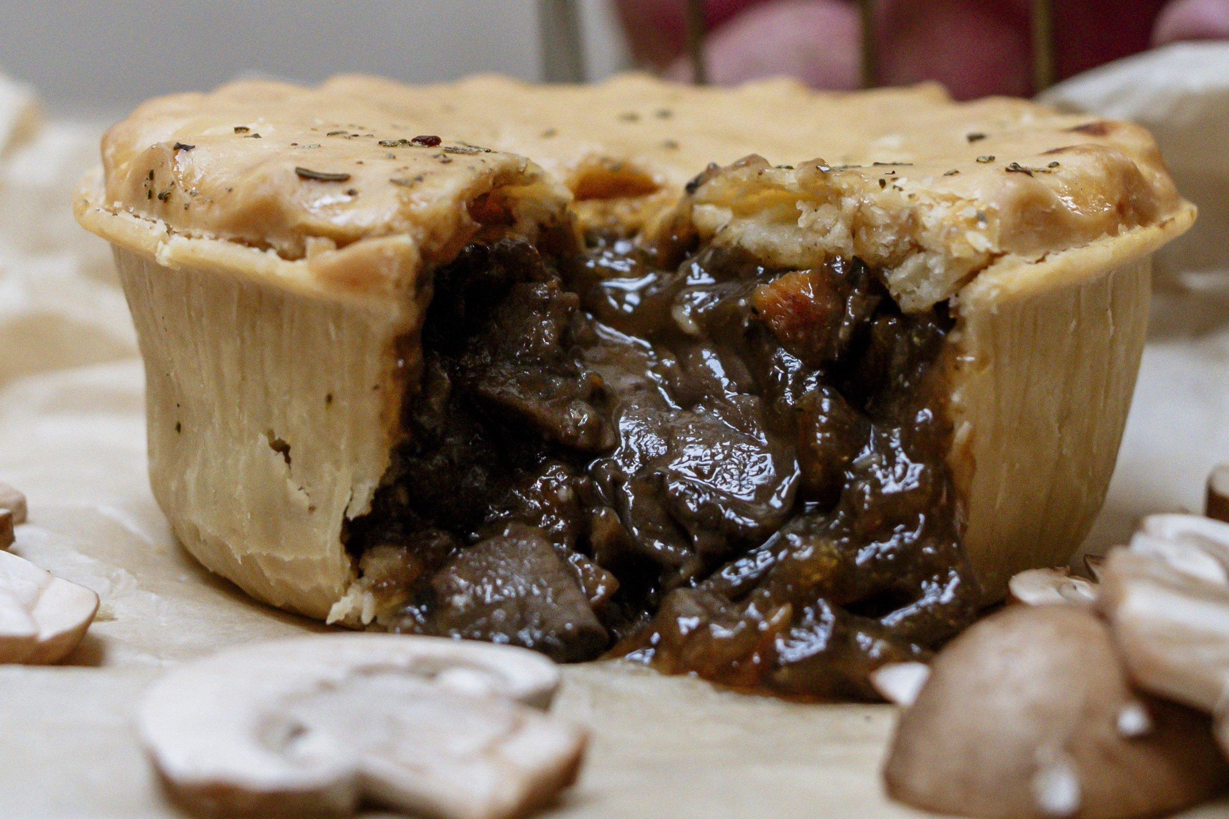 The Phat Pasty Co Gluten Free Mushroom Bourguignon (Plant Based) 240g