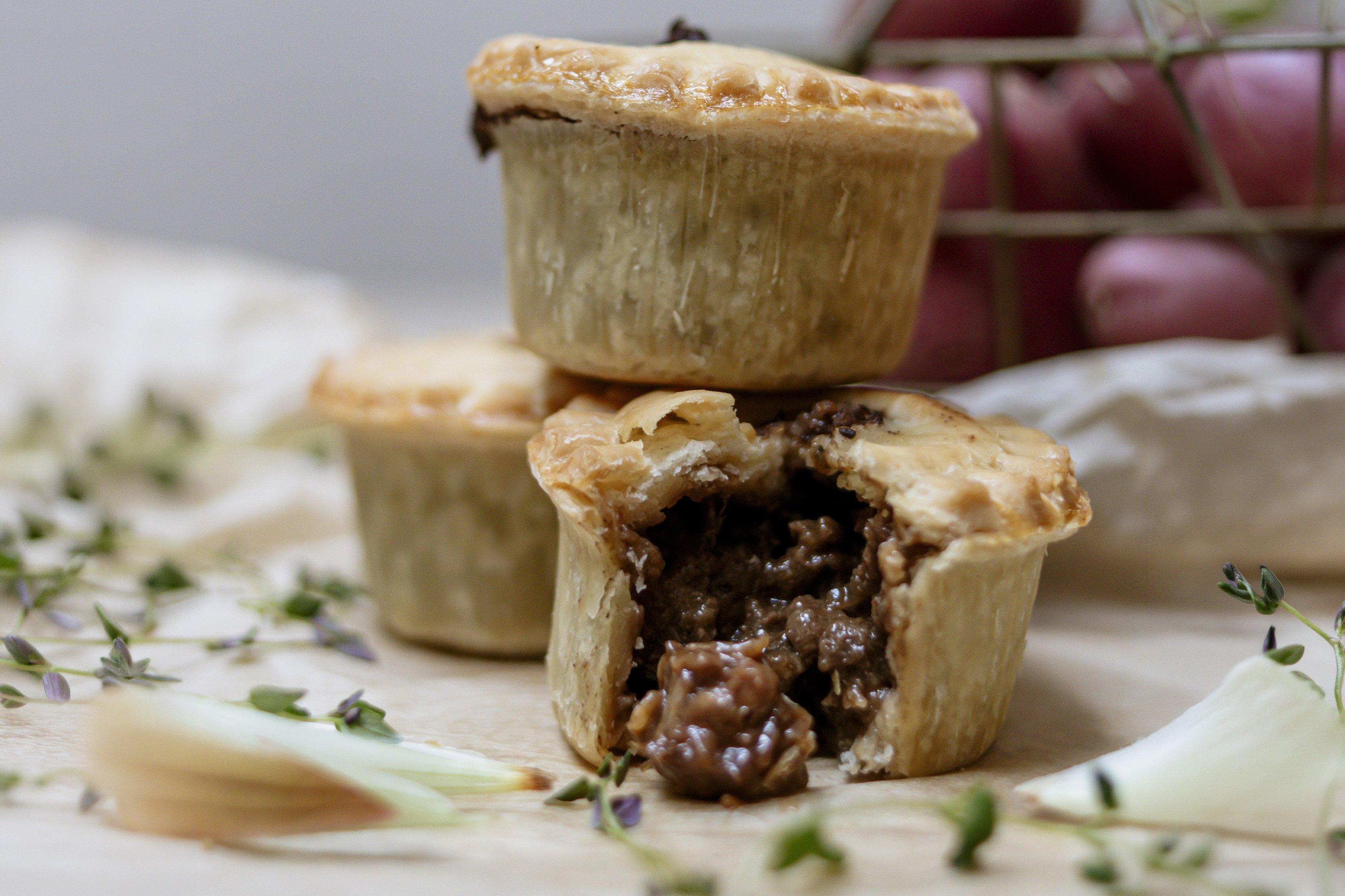The Phat Pasty Co Gluten Free Mini British Steak Pie 90g