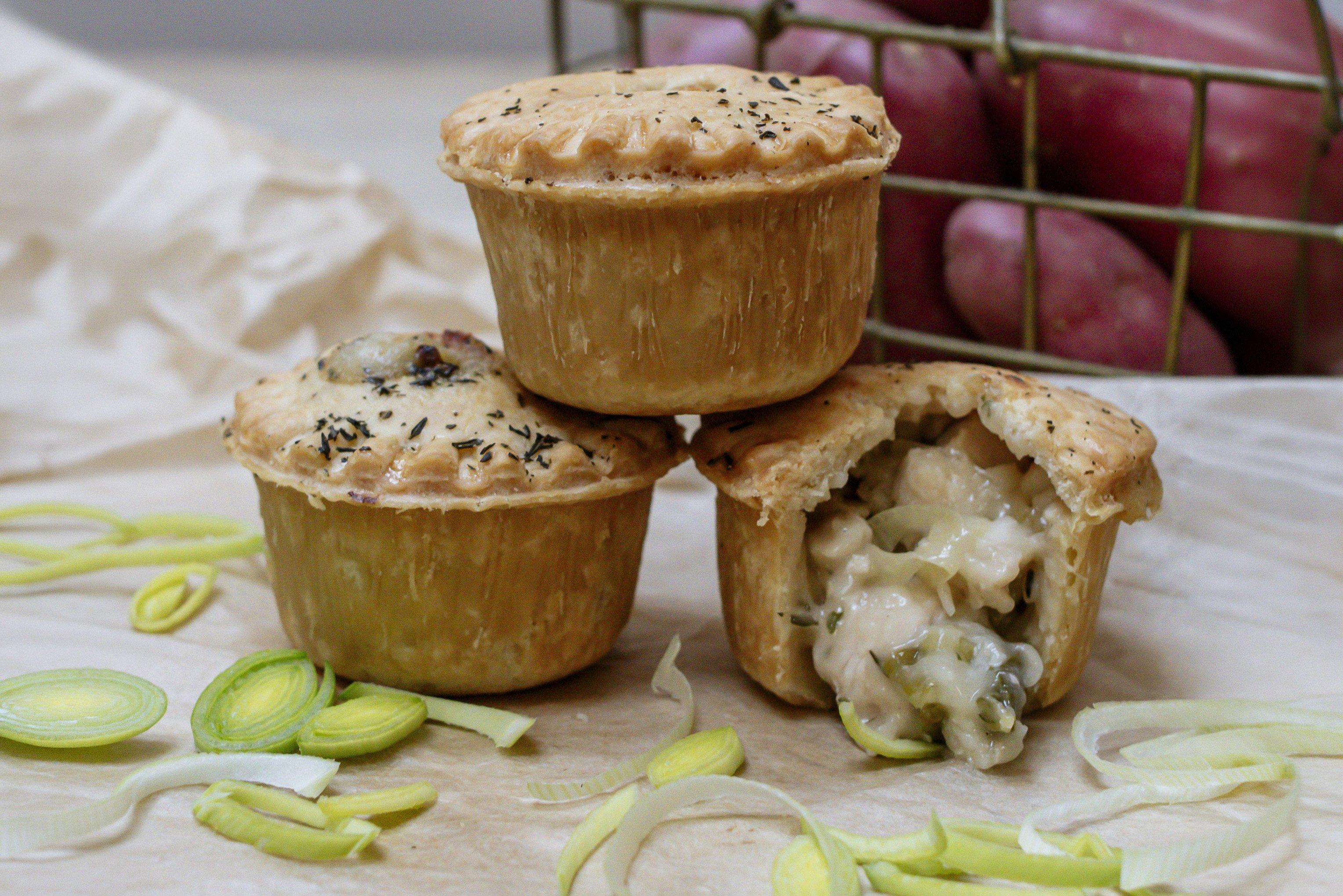 The Phat Pasty Co Gluten Free Mini British Chicken, White Wine & Leek Pie 90g