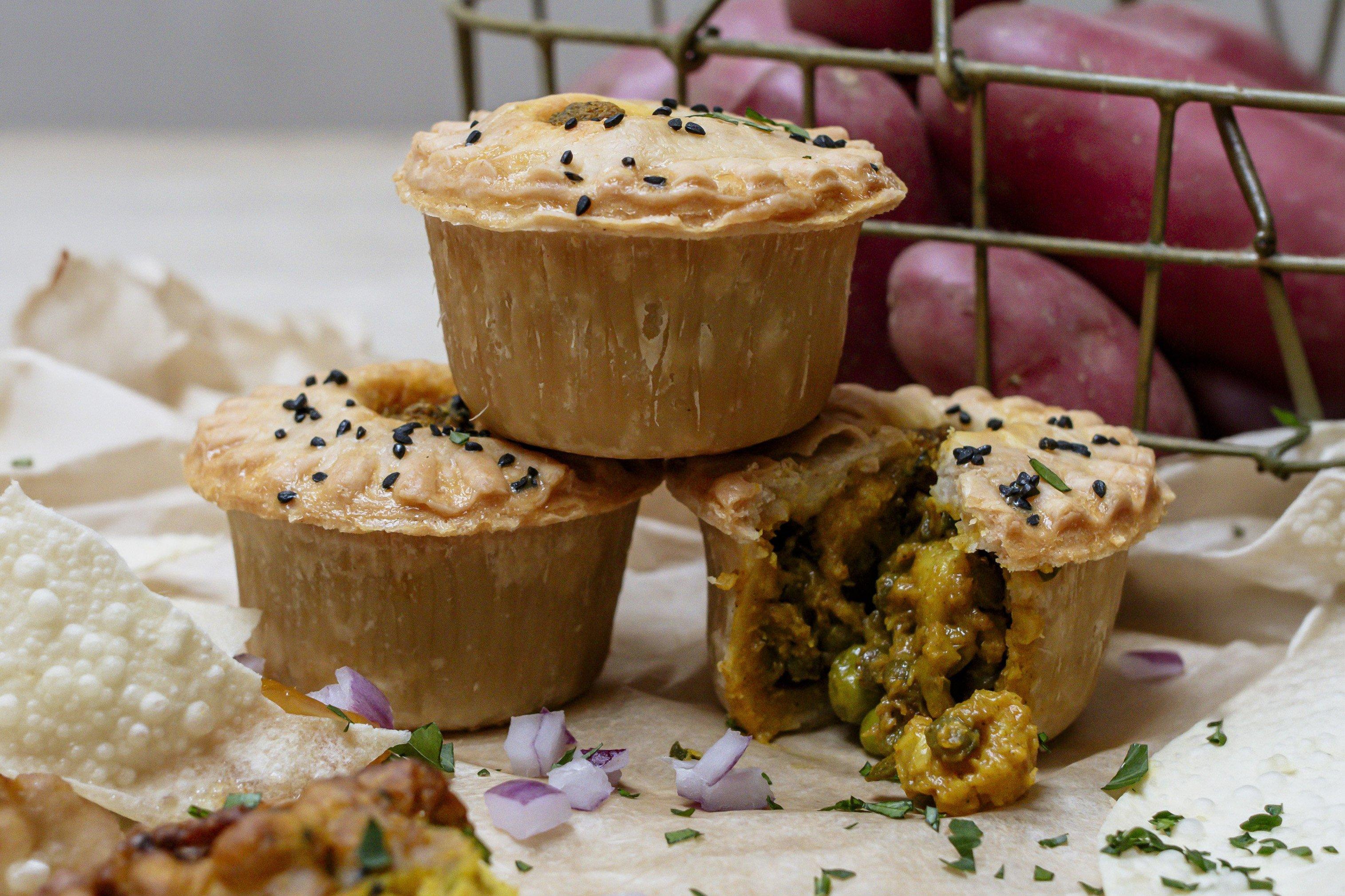 The Phat Pasty Co Gluten Free Mini Spiced Cauliflower & Lentil Pie (Plant Based) 90g