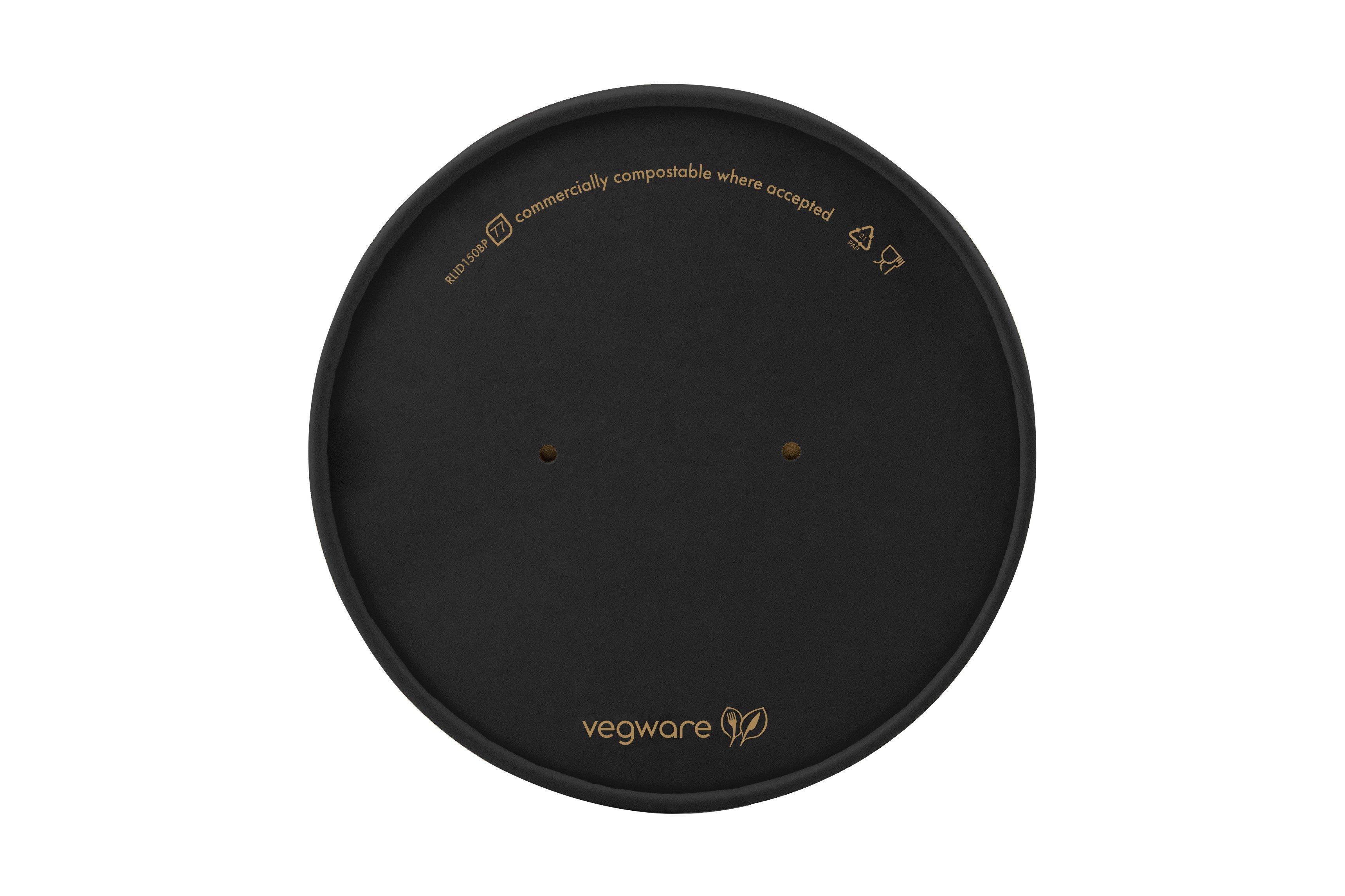 Round Lid Black Paper 150-Series 6x50