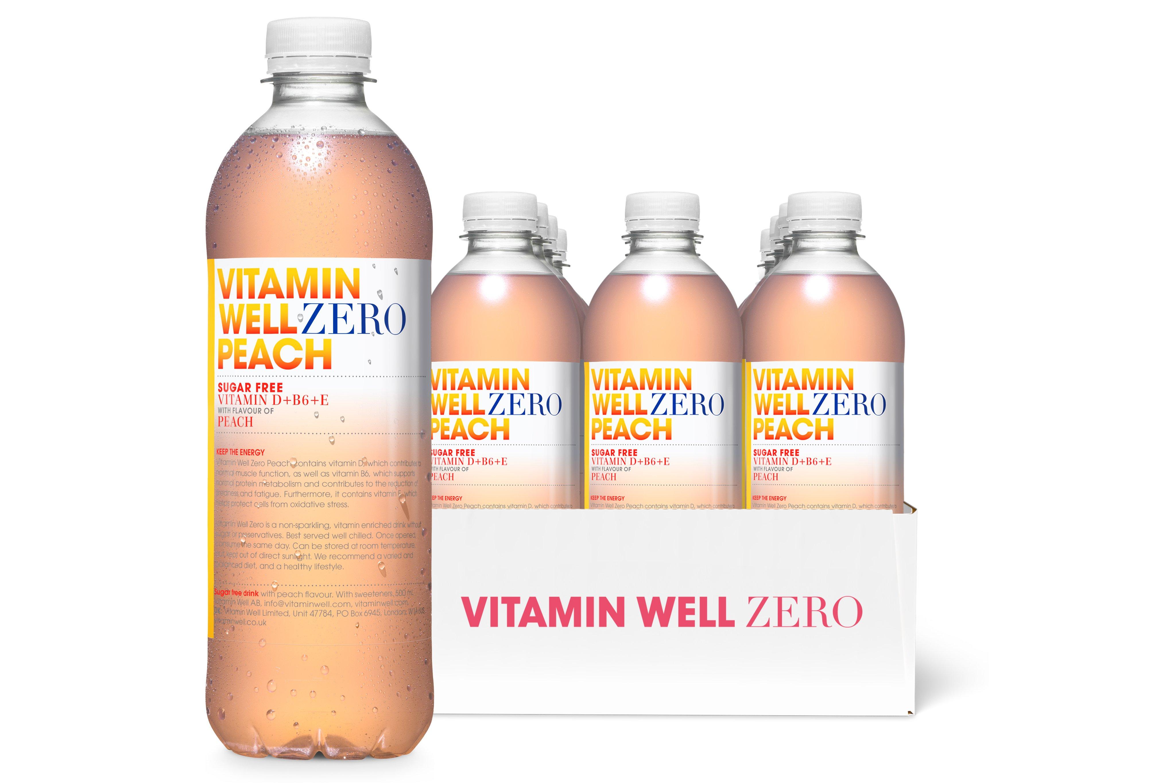 Vitamin Well Zero Peach 500ml