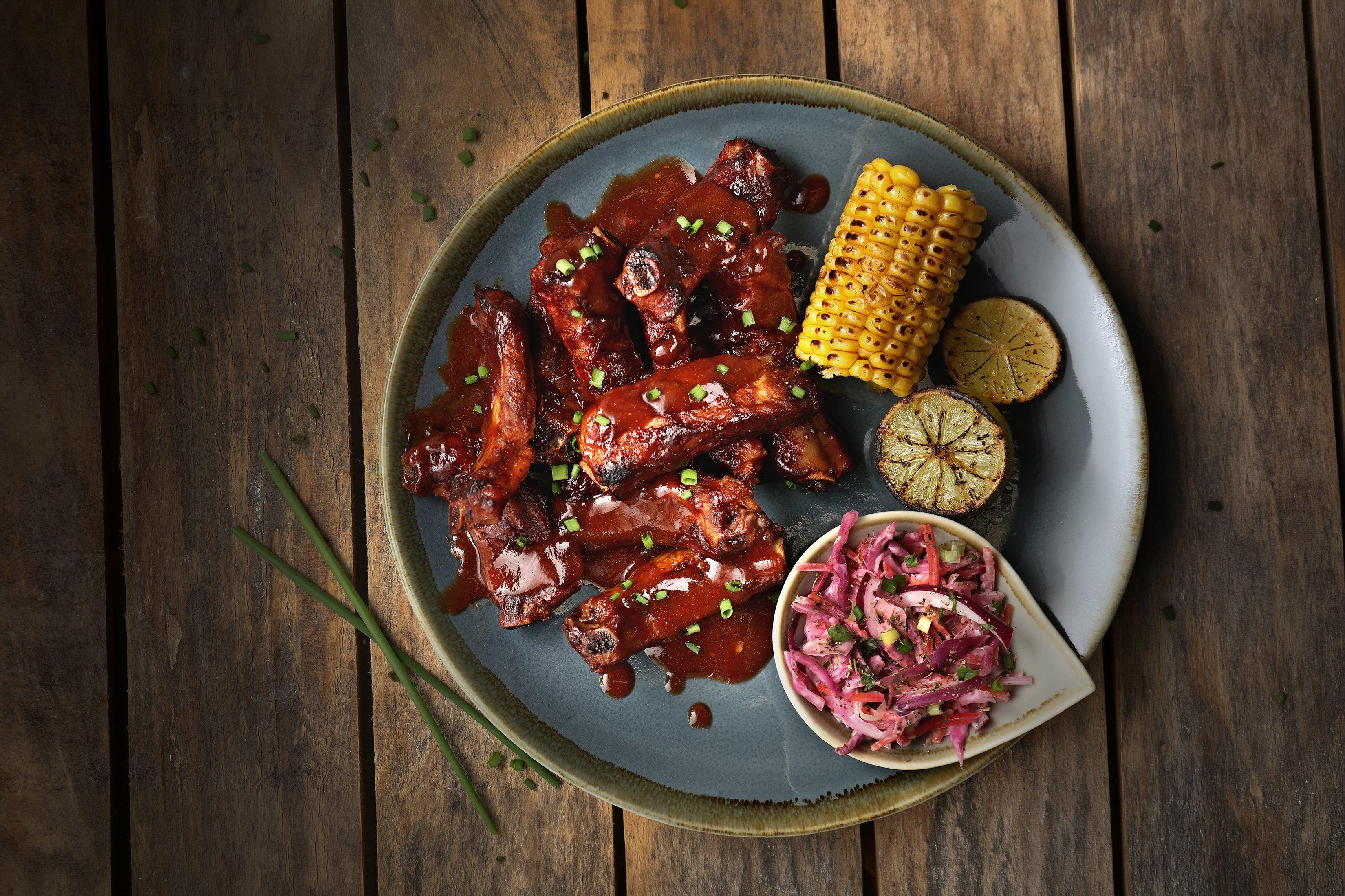 Ready Foods Cooked BBQ Pork Riblets 1kg