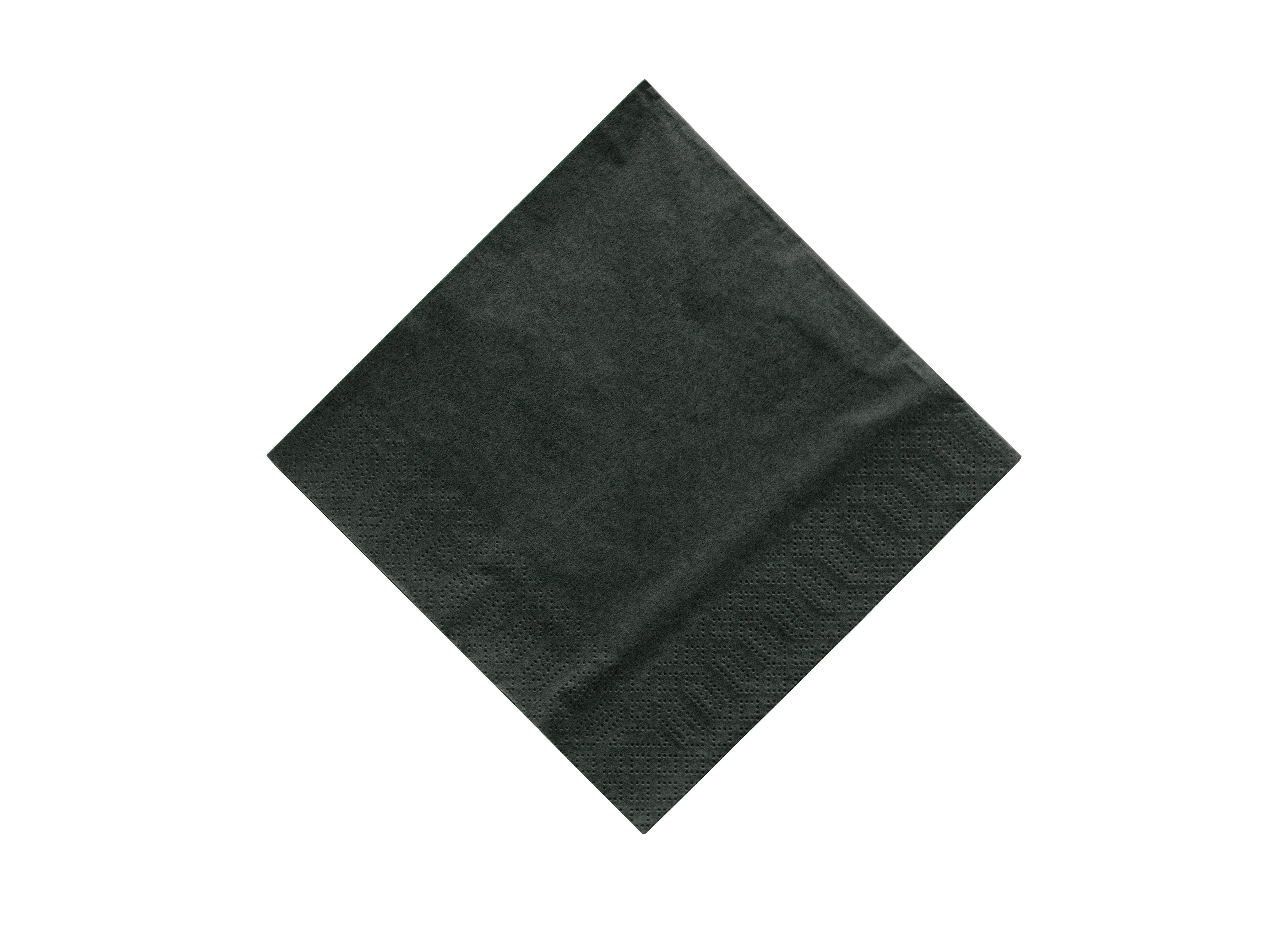 Napkin 2ply 32cm 4Fold Black      16x125