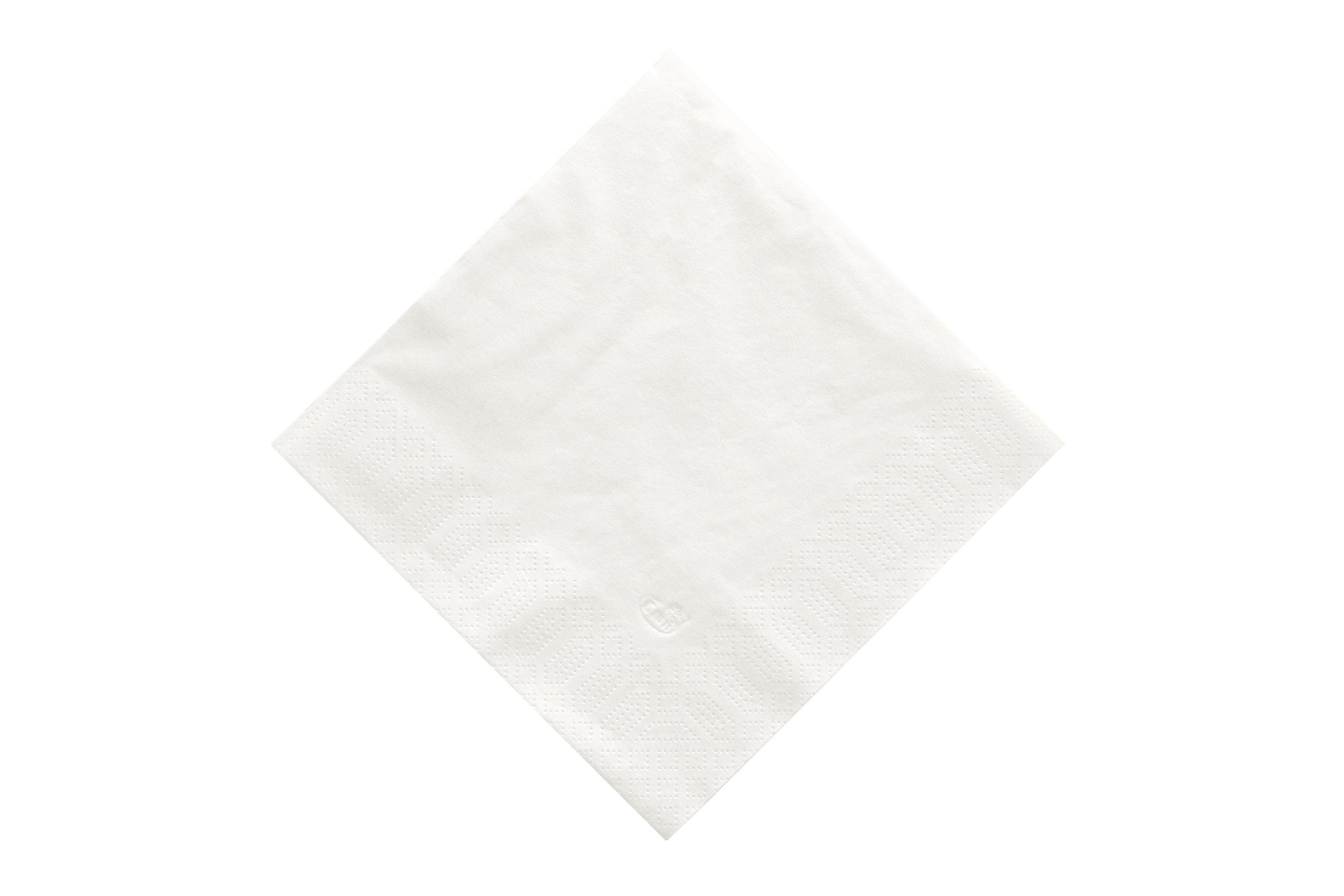 Poppies Napkin 2ply 32cm White    16x125