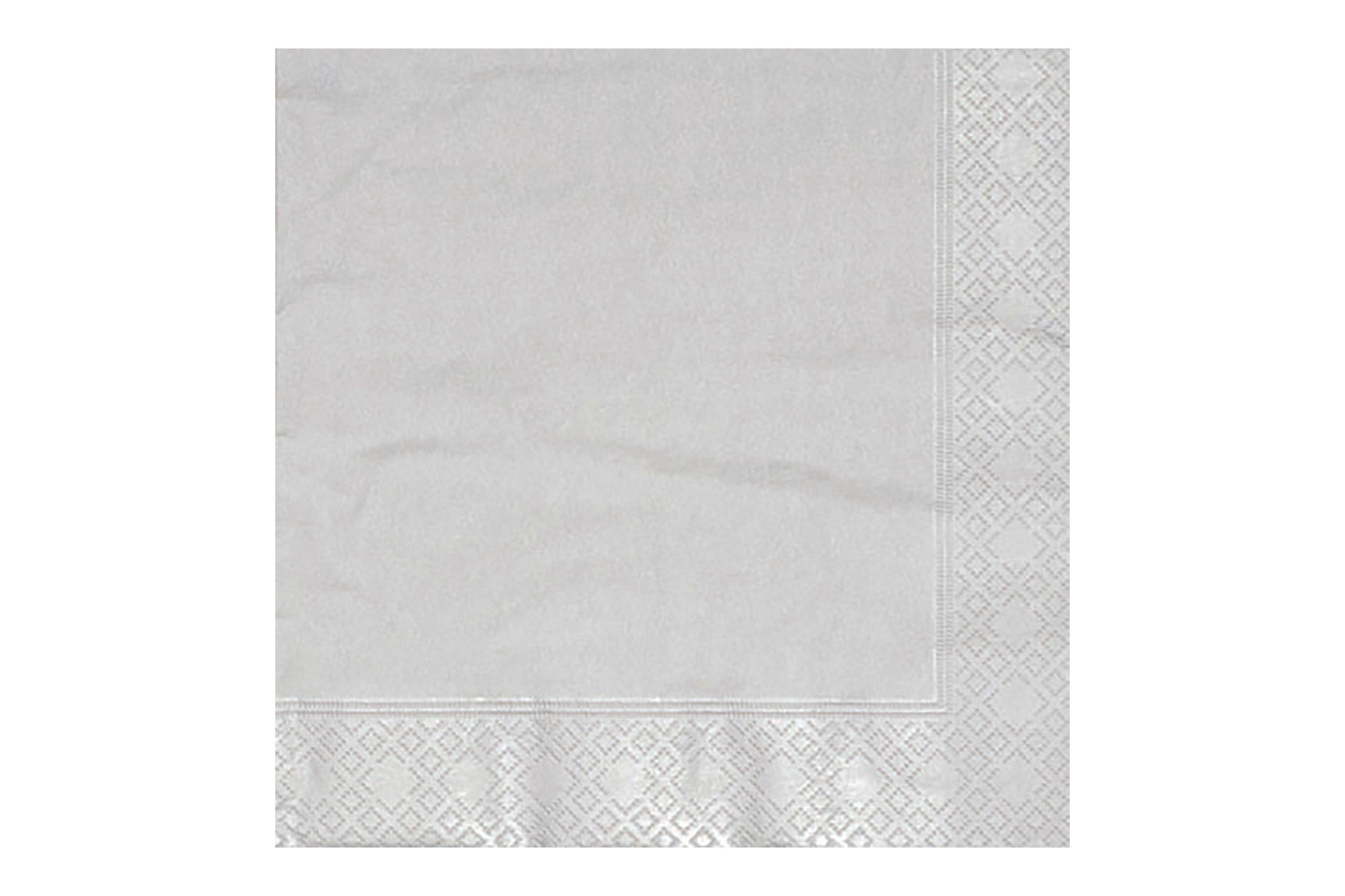 3Ply Silver Napkins