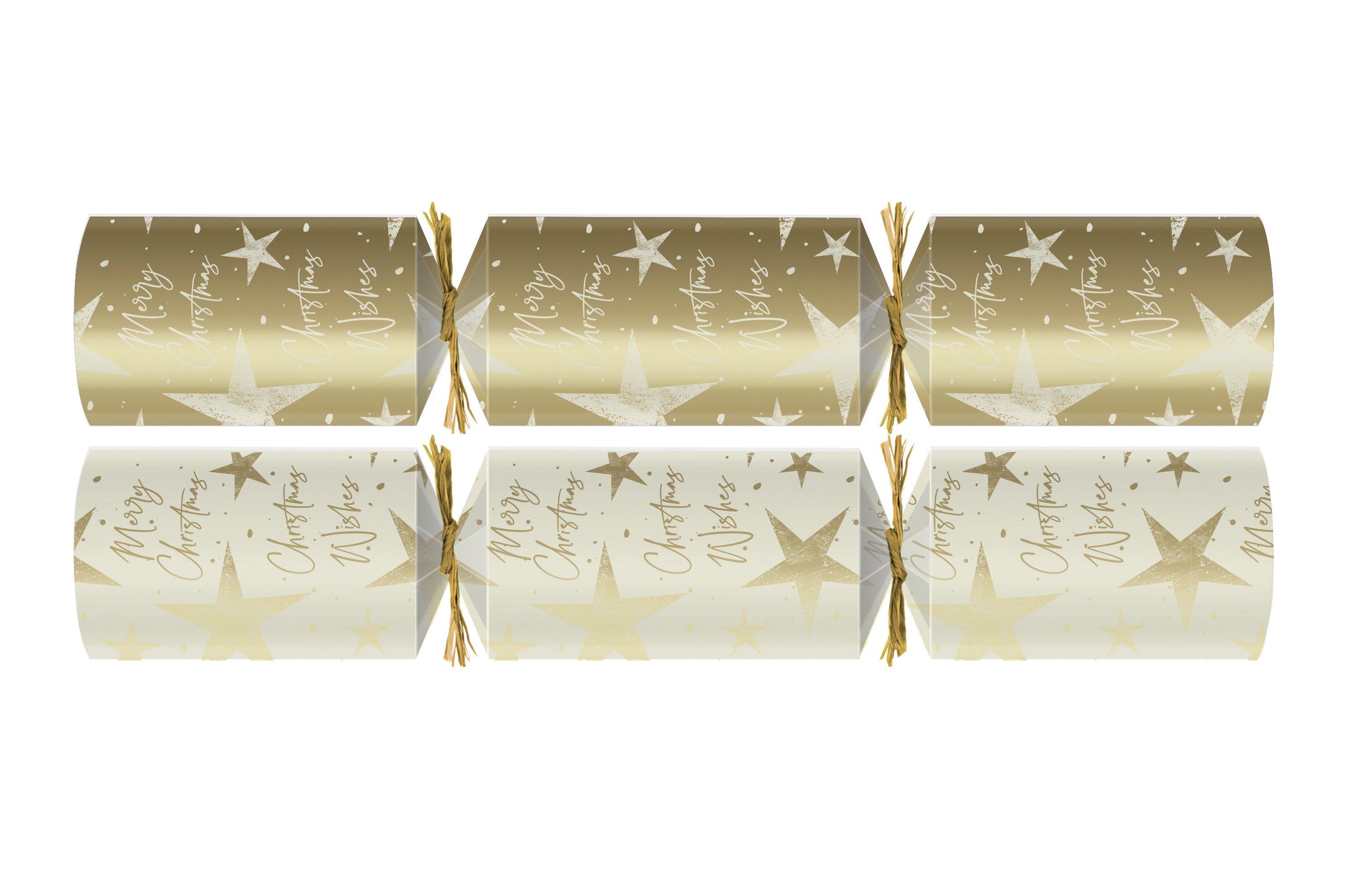 Cracker 10in Gold Dazzling Star