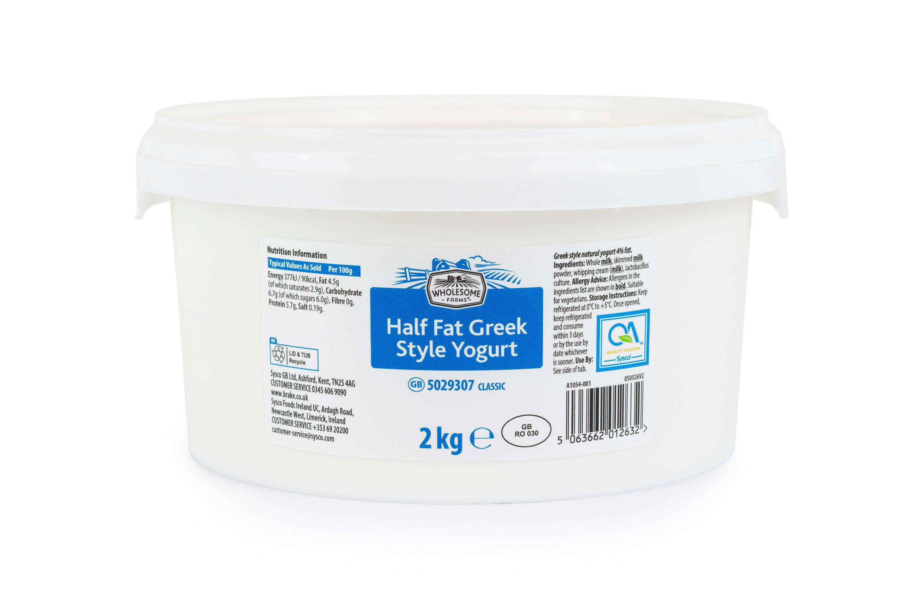 Wholesome Farms Half Fat Greek Style Yoghurt