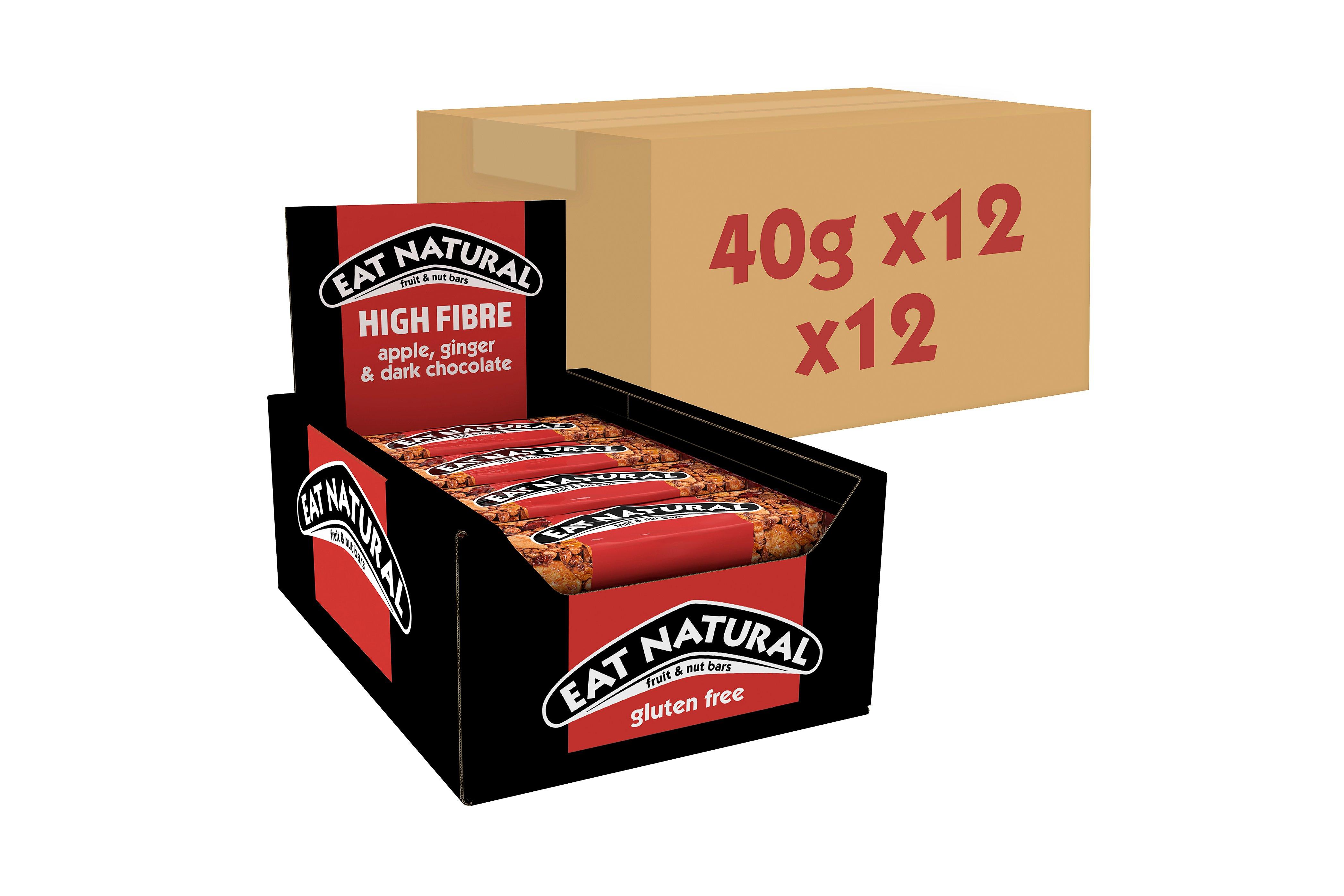Eat Natural Apple, Ginger & Dark Chocolate Bar 40g