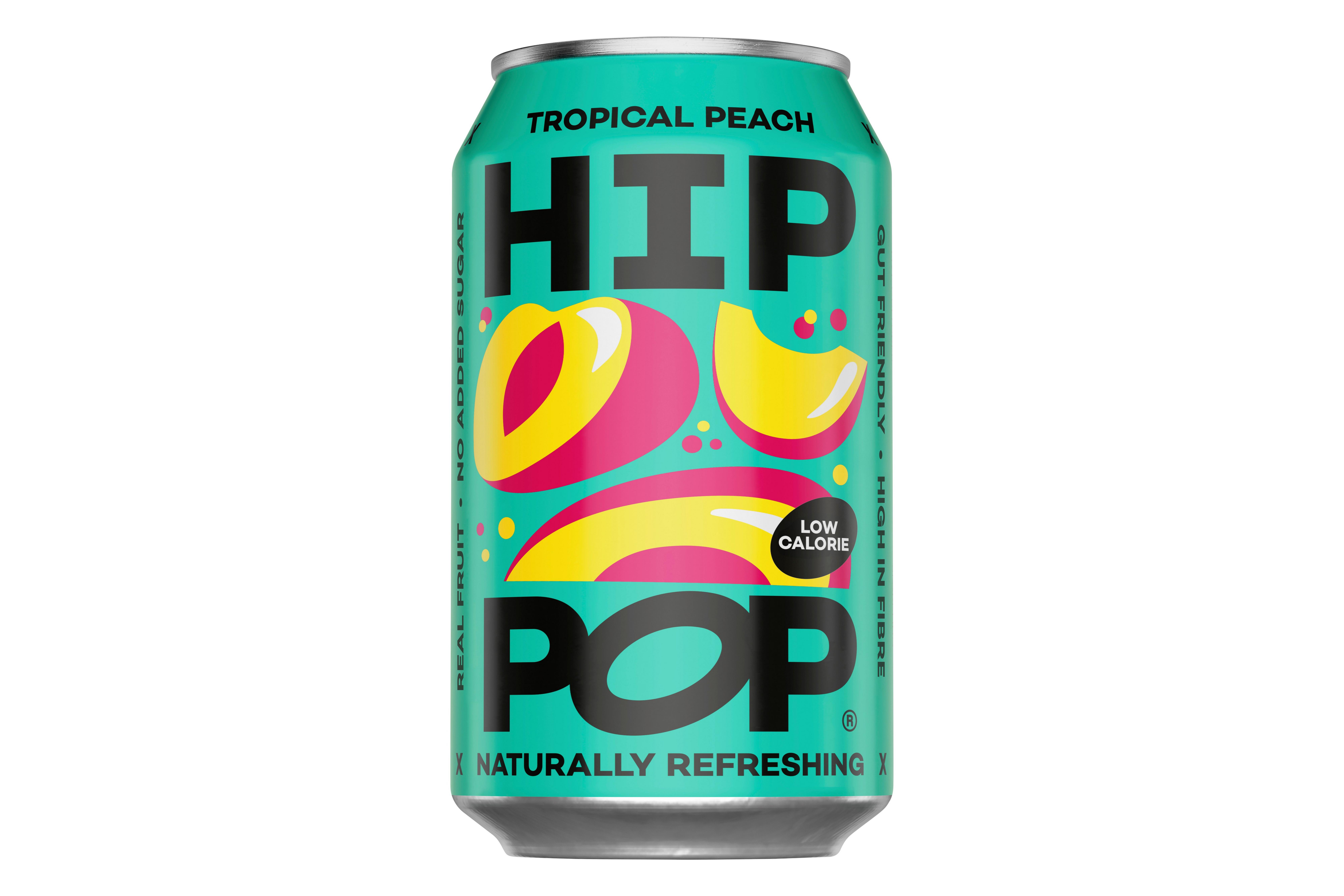 Hip Pop Tropical Peach Soda 330ml