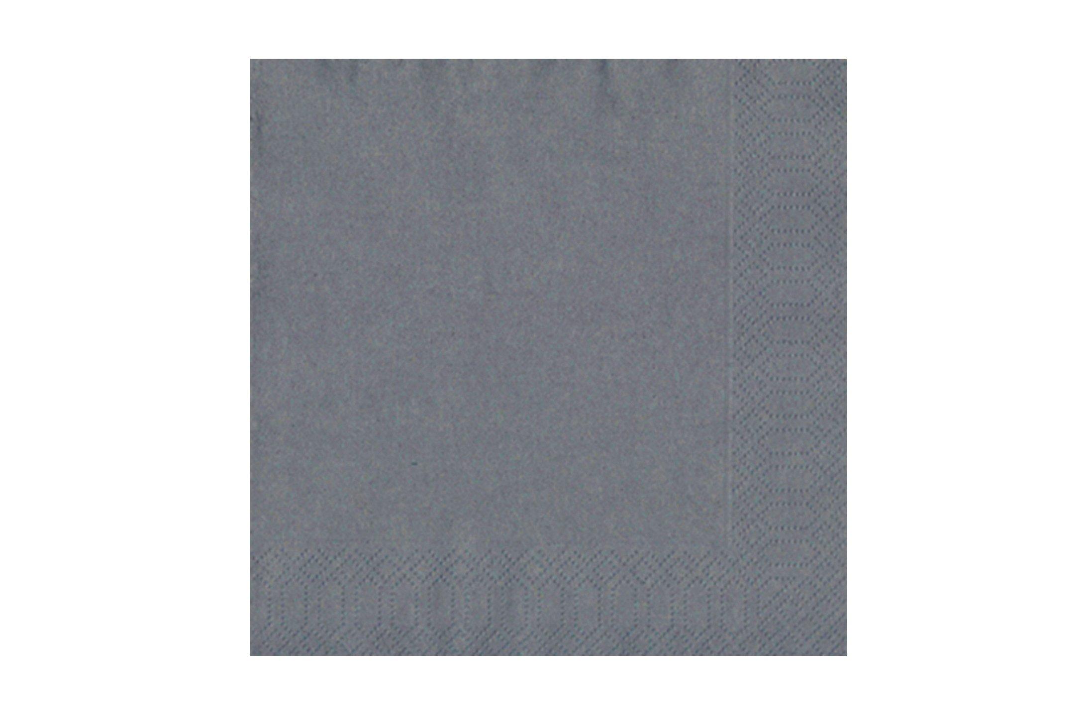 Poppies Napkin 2Ply 40cm 4Fold Grey