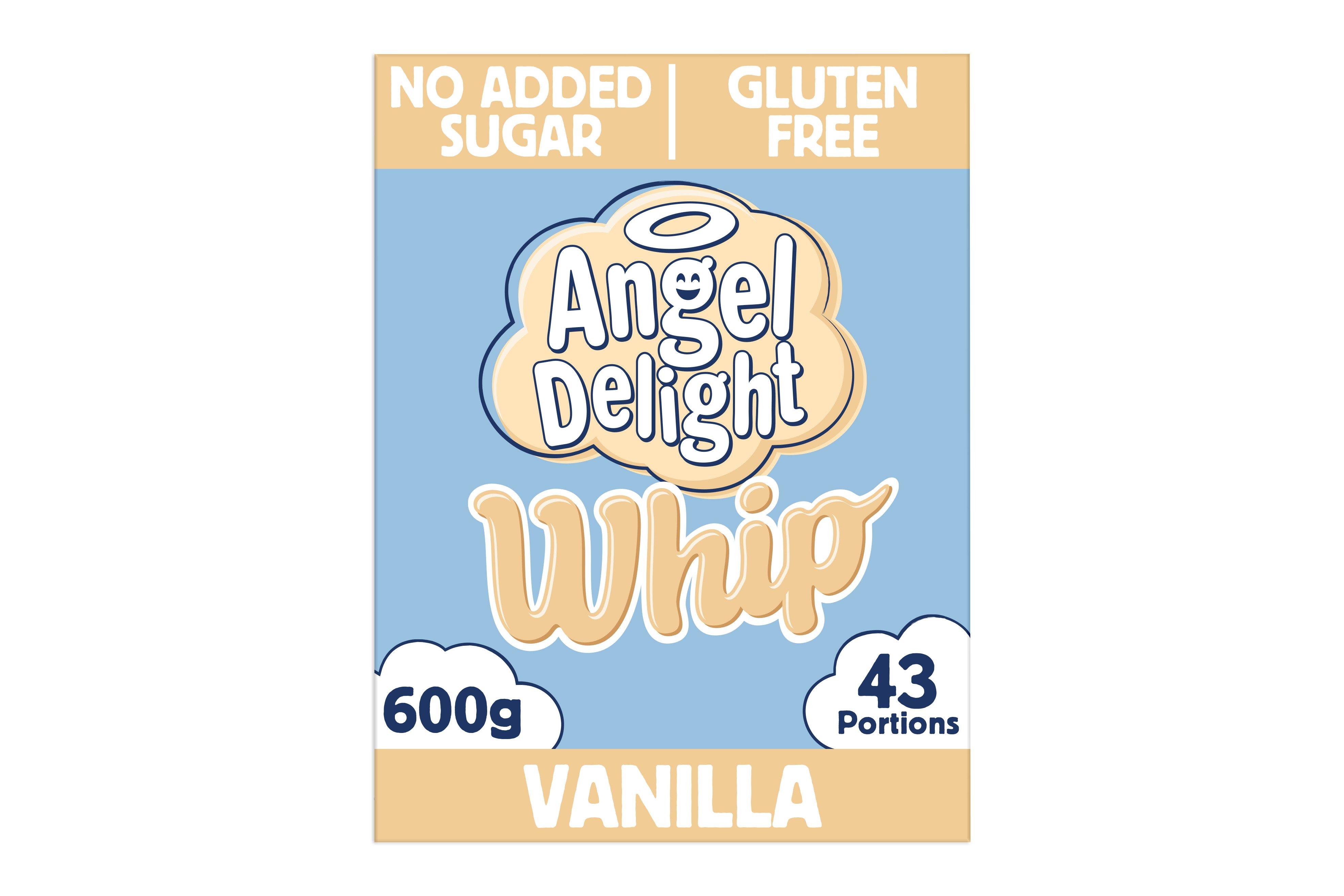 Angel Delight No Added Sugar Gluten Free Vanilla Flavour Whip 600g