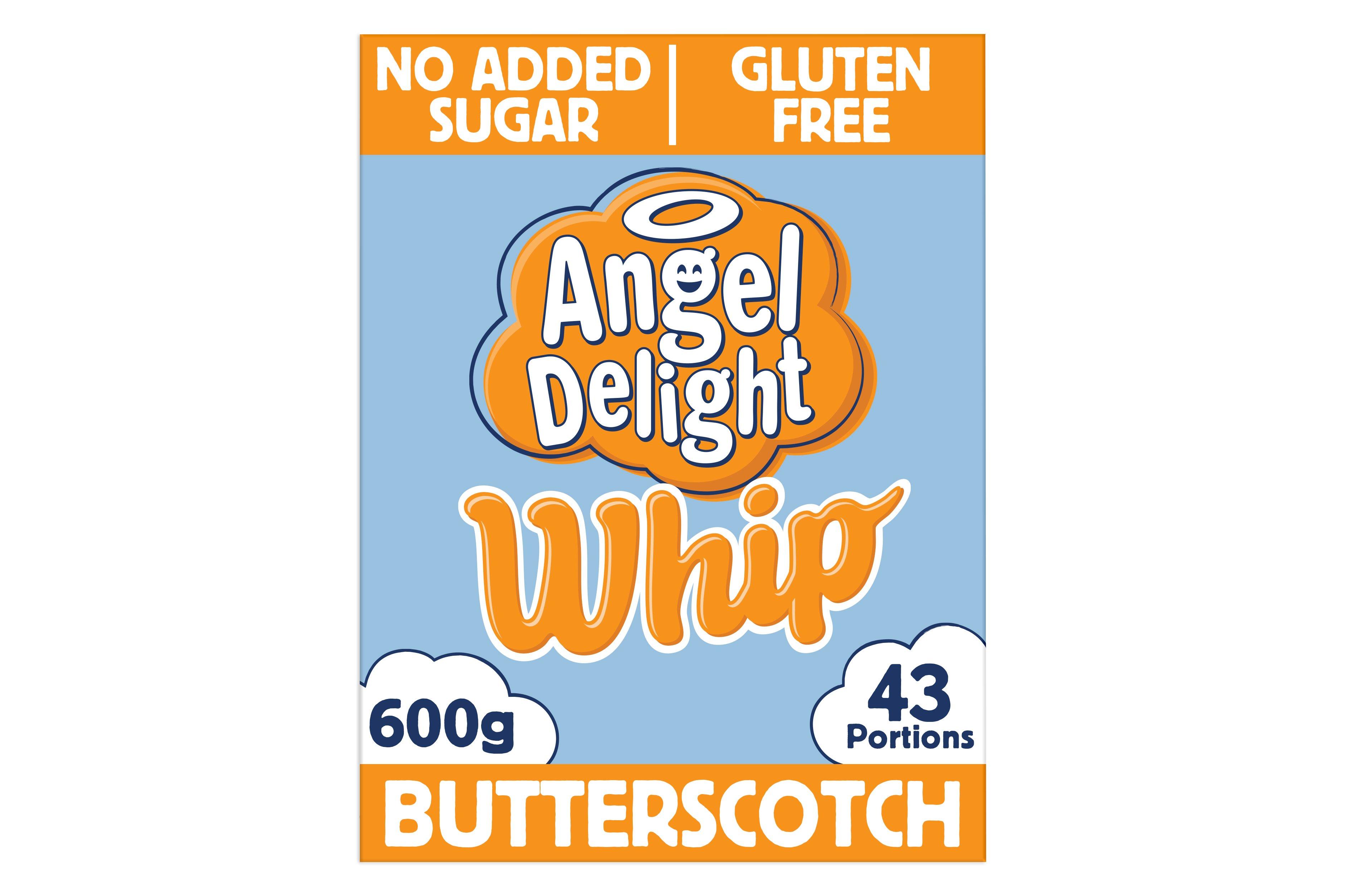 Angel Delight No Added Sugar Gluten Free Butterscotch Flavour Whip 600g