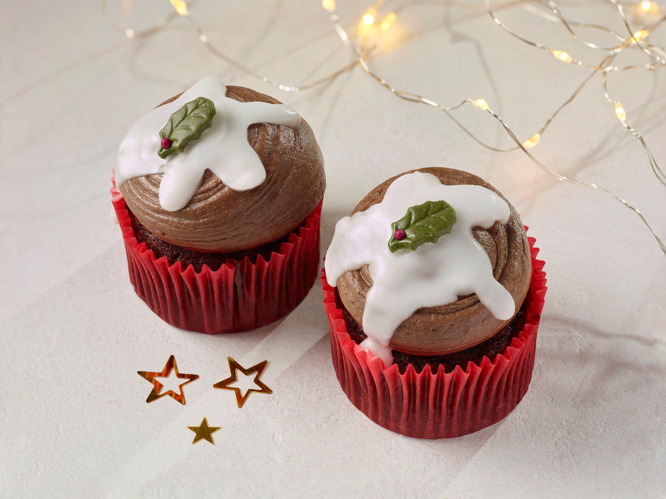 Country Choice Christmas Pudding Cupcakes