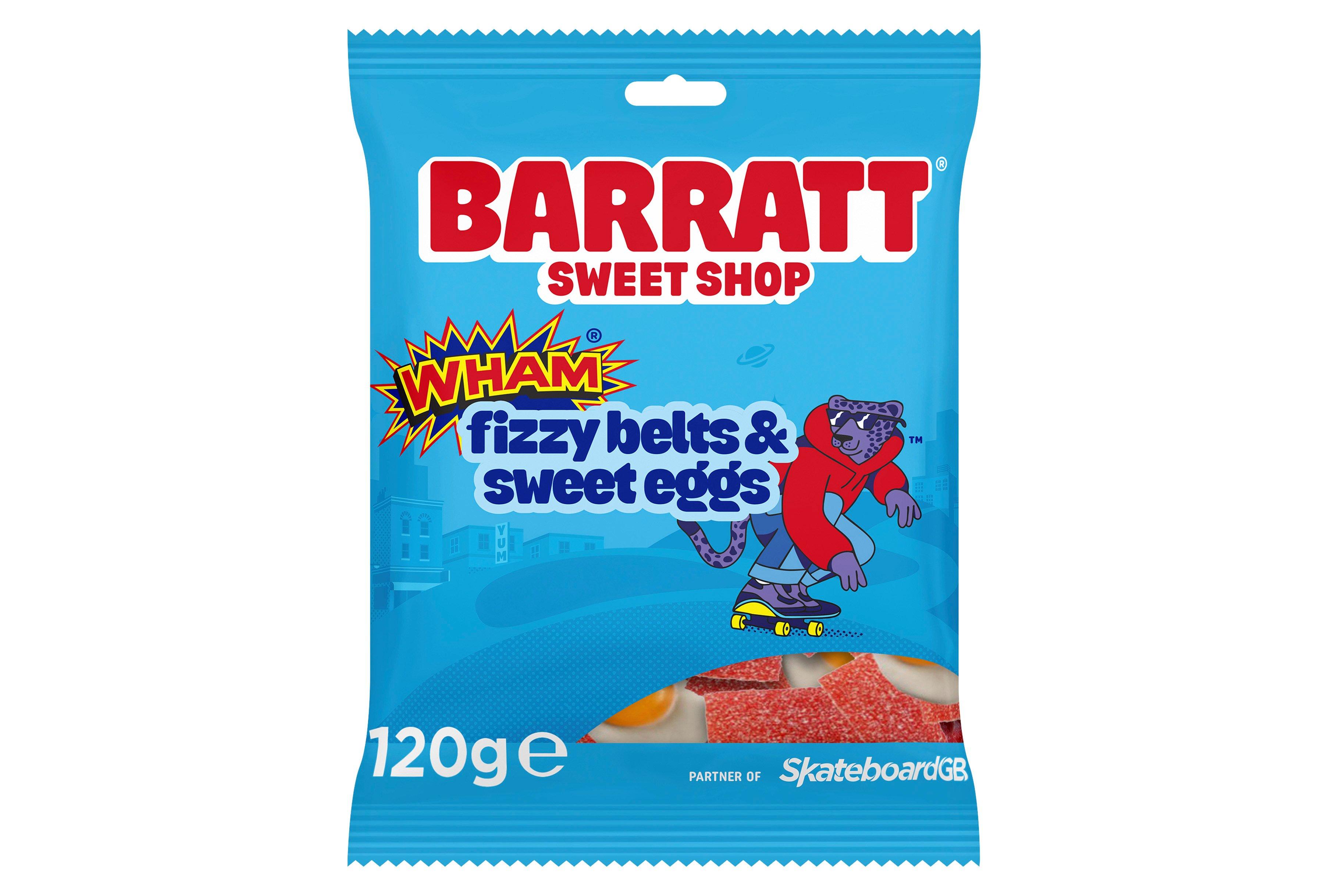 Barratt's Sweet Shop Wham Fizzy Belt Eggs 120g