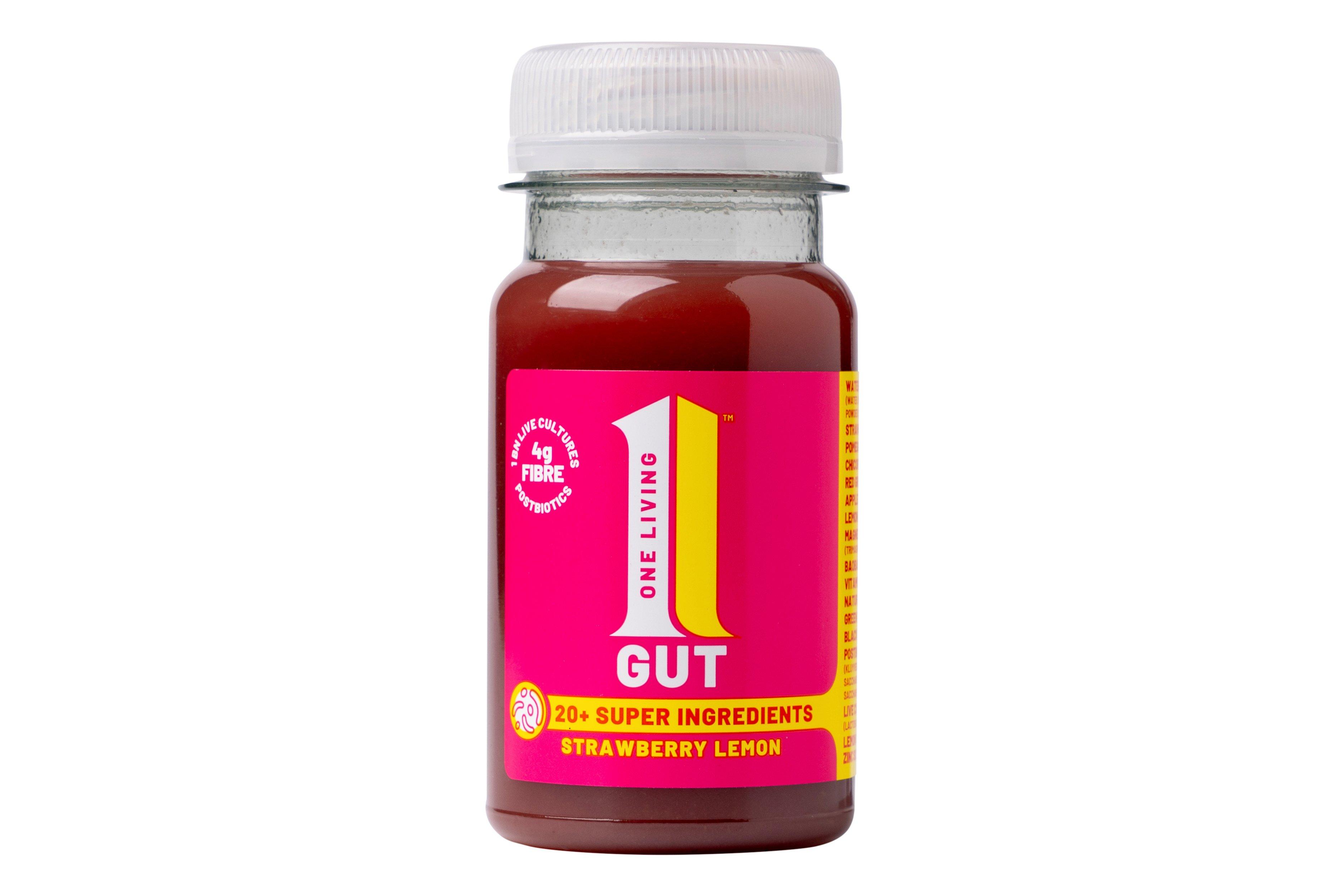 One Living Strawberry & Lemon Gut Health Shot 100ml