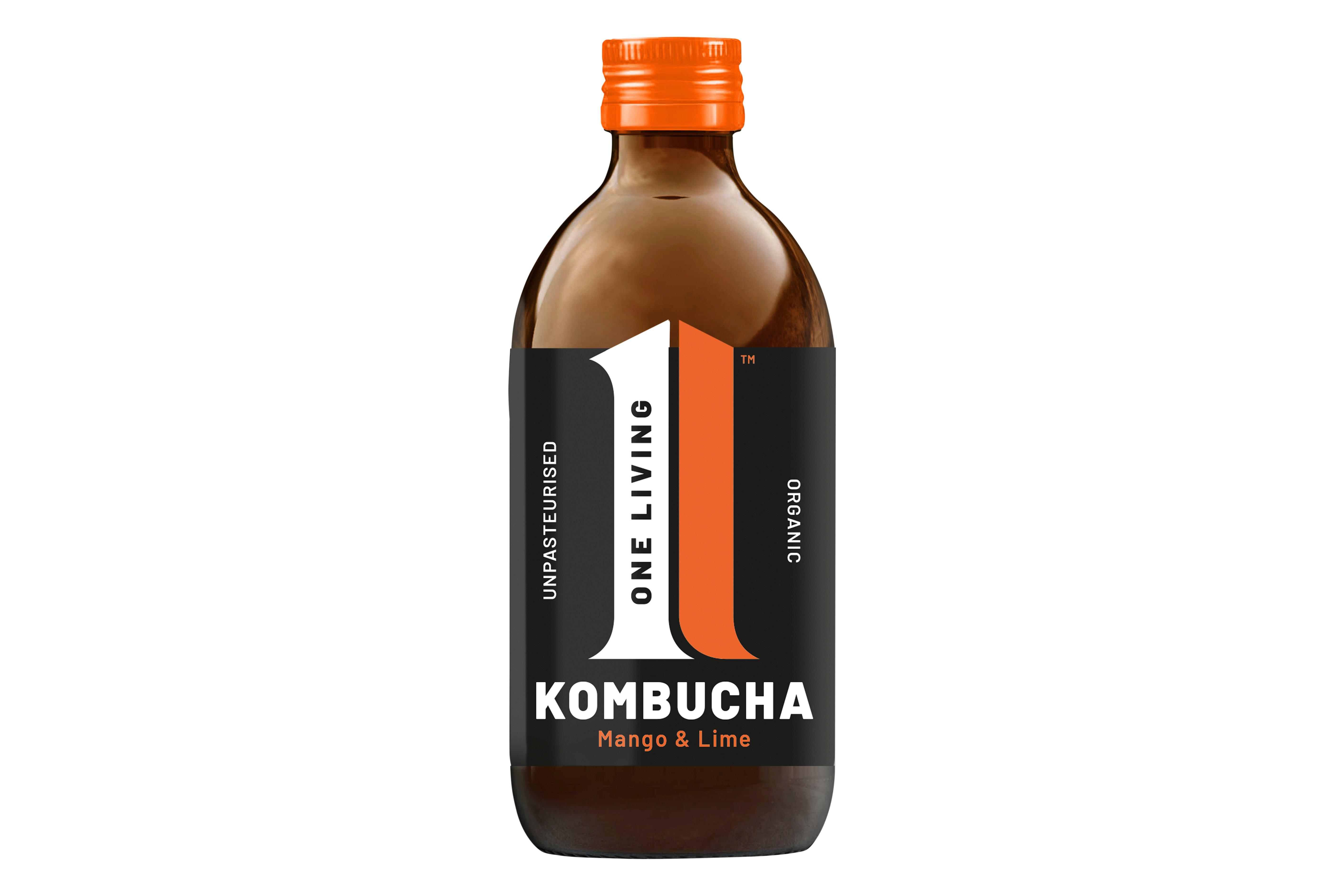 One Living Organic Mango Kombucha 330ml