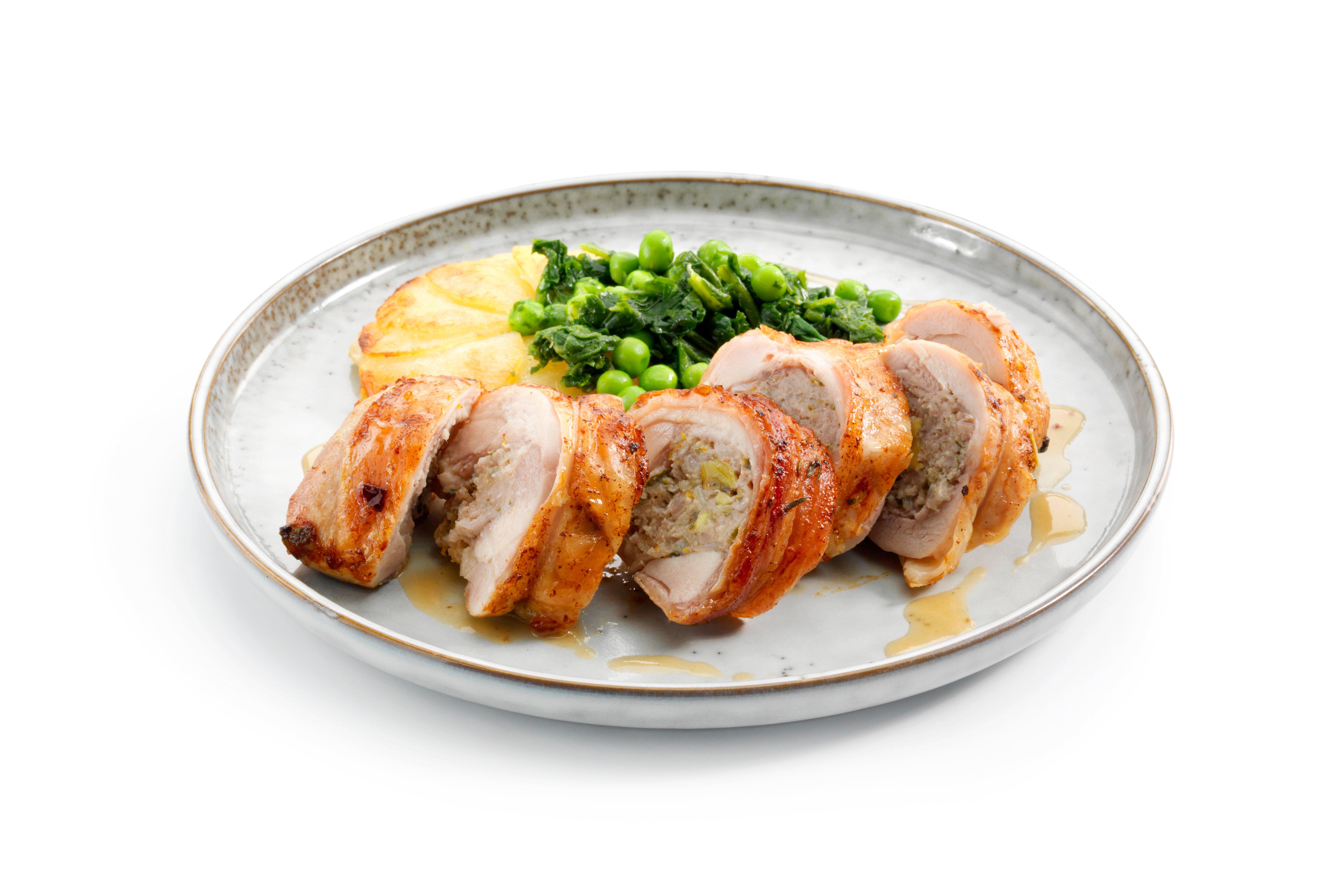Sysco Classic Chicken Leg Portion Skin On, Boneless 200-220g